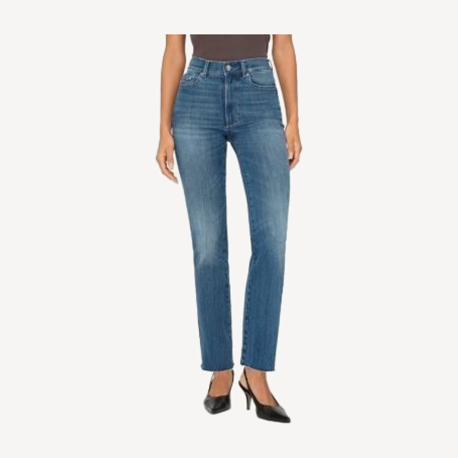 DL1961 Halle Instasculpt High Rise Straight Leg Jeans in Palm Springs