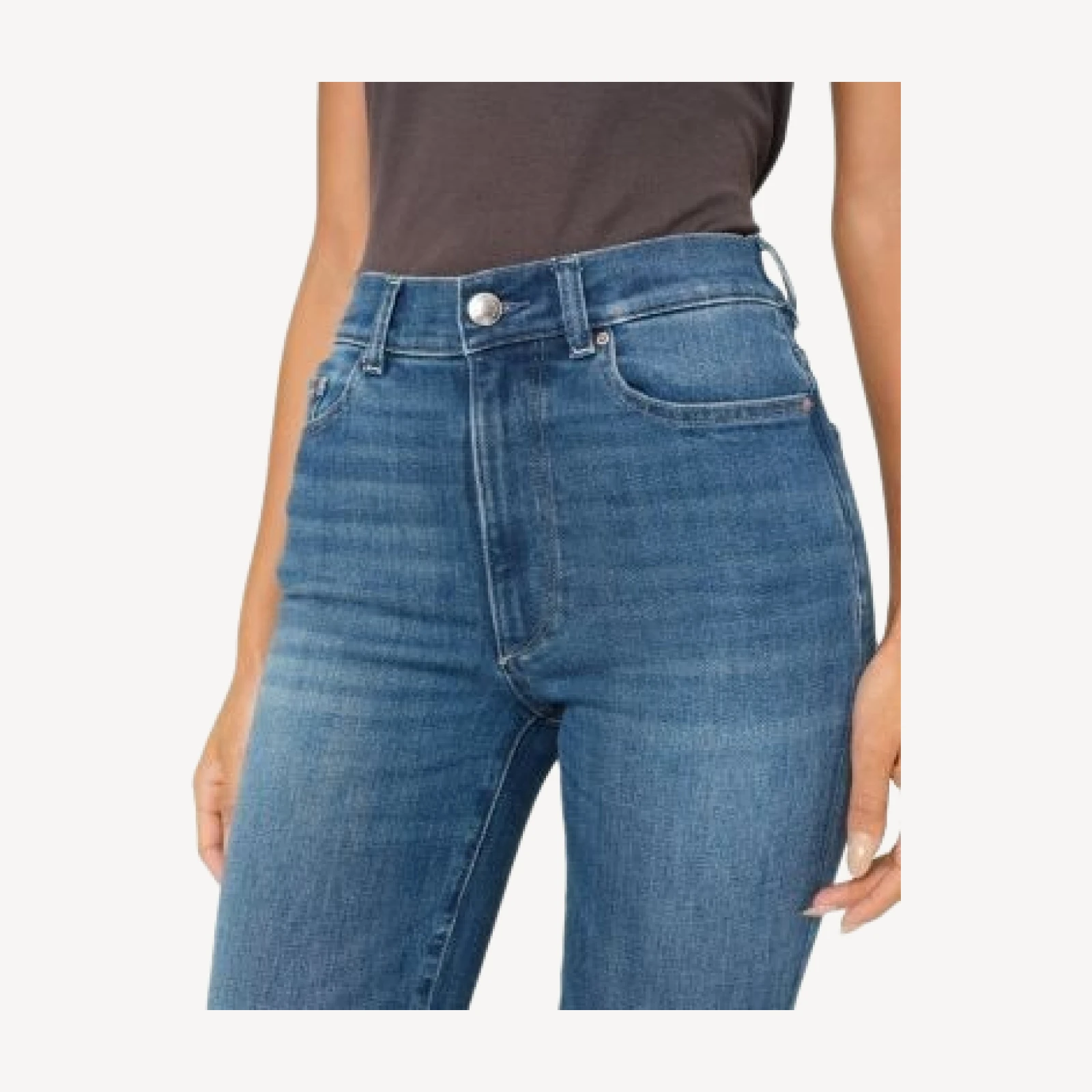 DL1961 Halle Instasculpt High Rise Straight Leg Jeans in Palm Springs