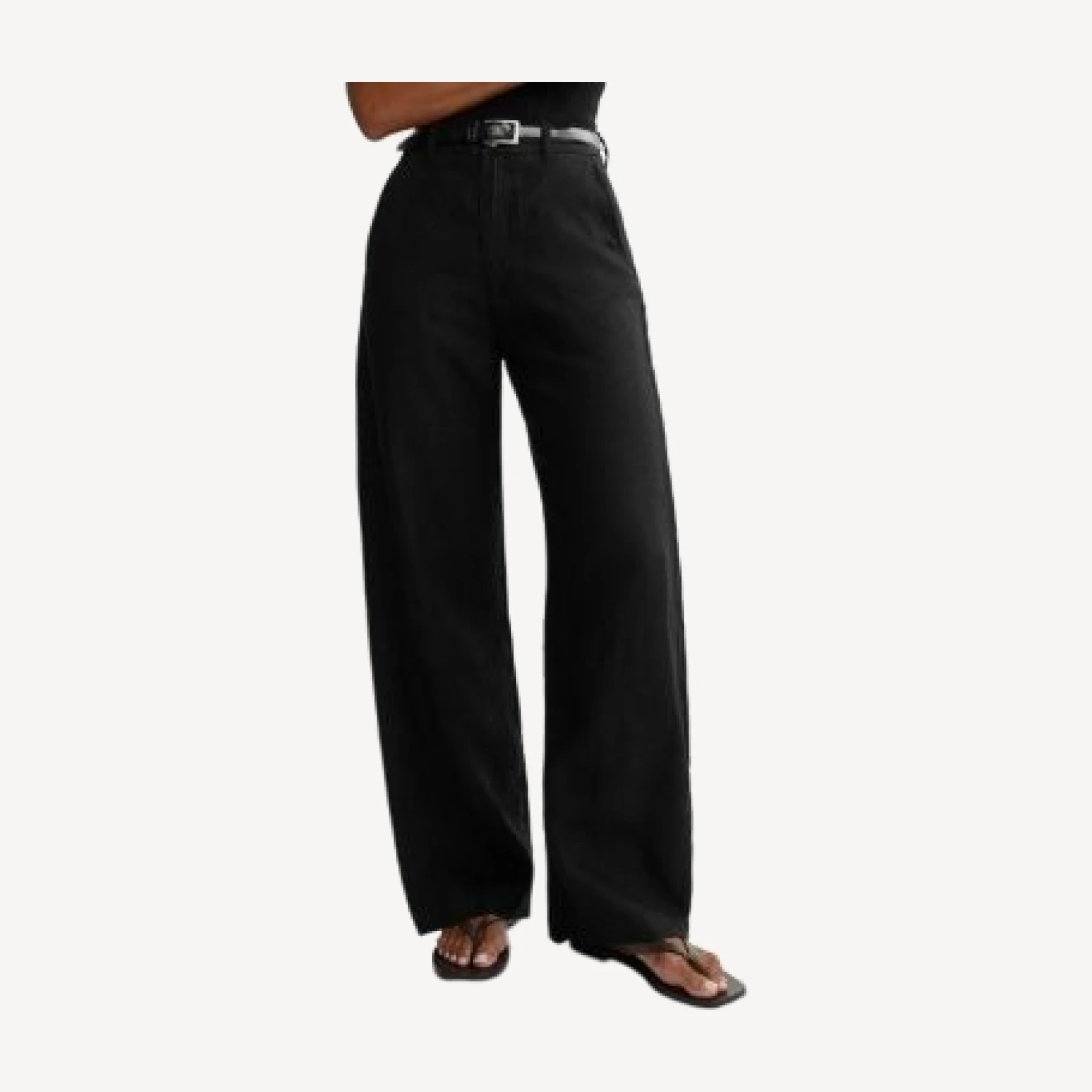 DL1961 Taylor Relaxed Barrel High Rise Linen Pants