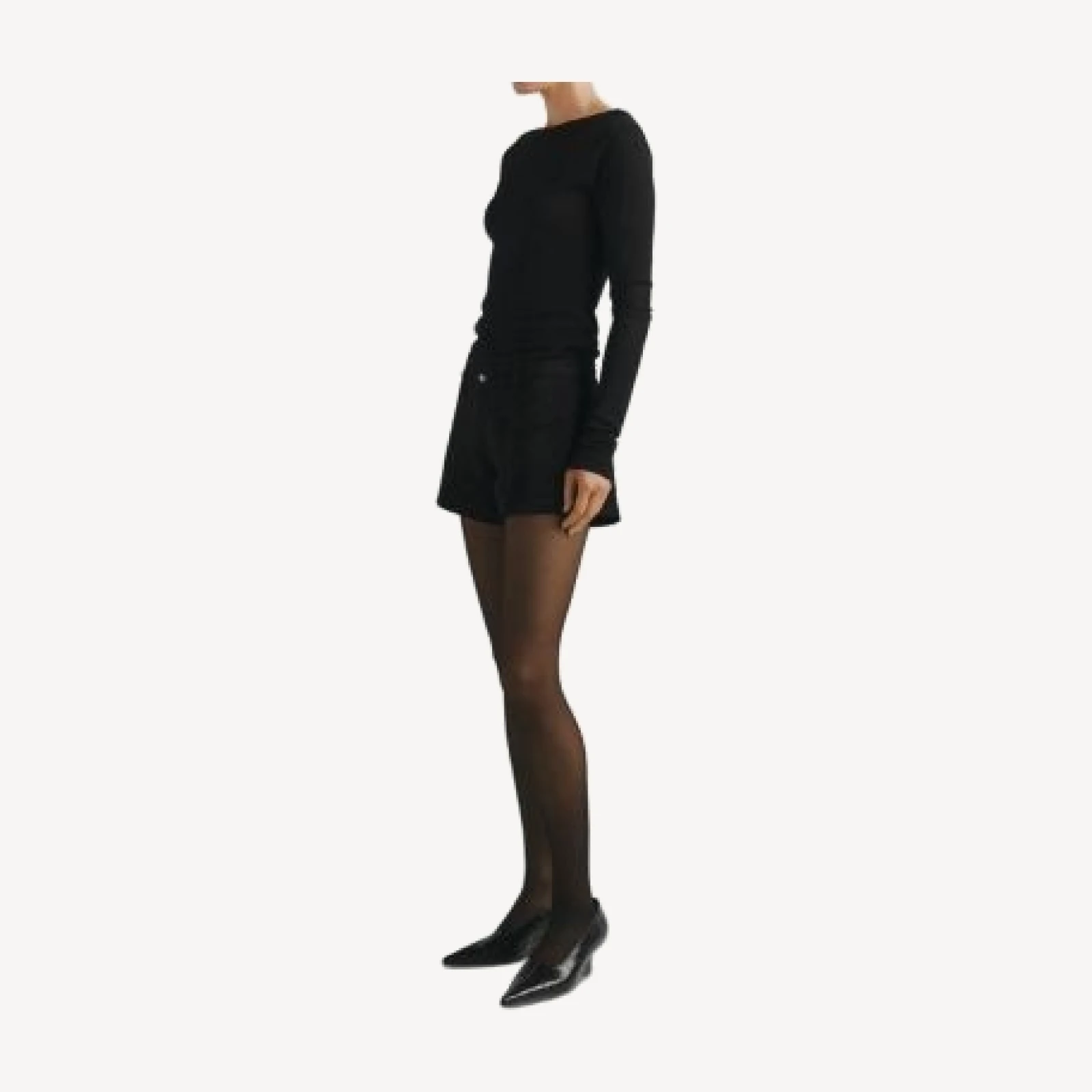 DL1961 Abby Relaxed Suede Shorts
