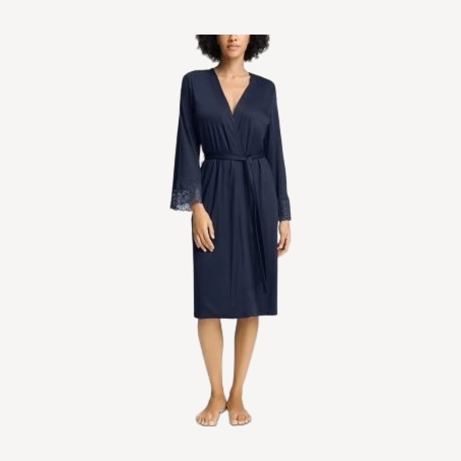 Hanro Azelia Lace Trim Robe