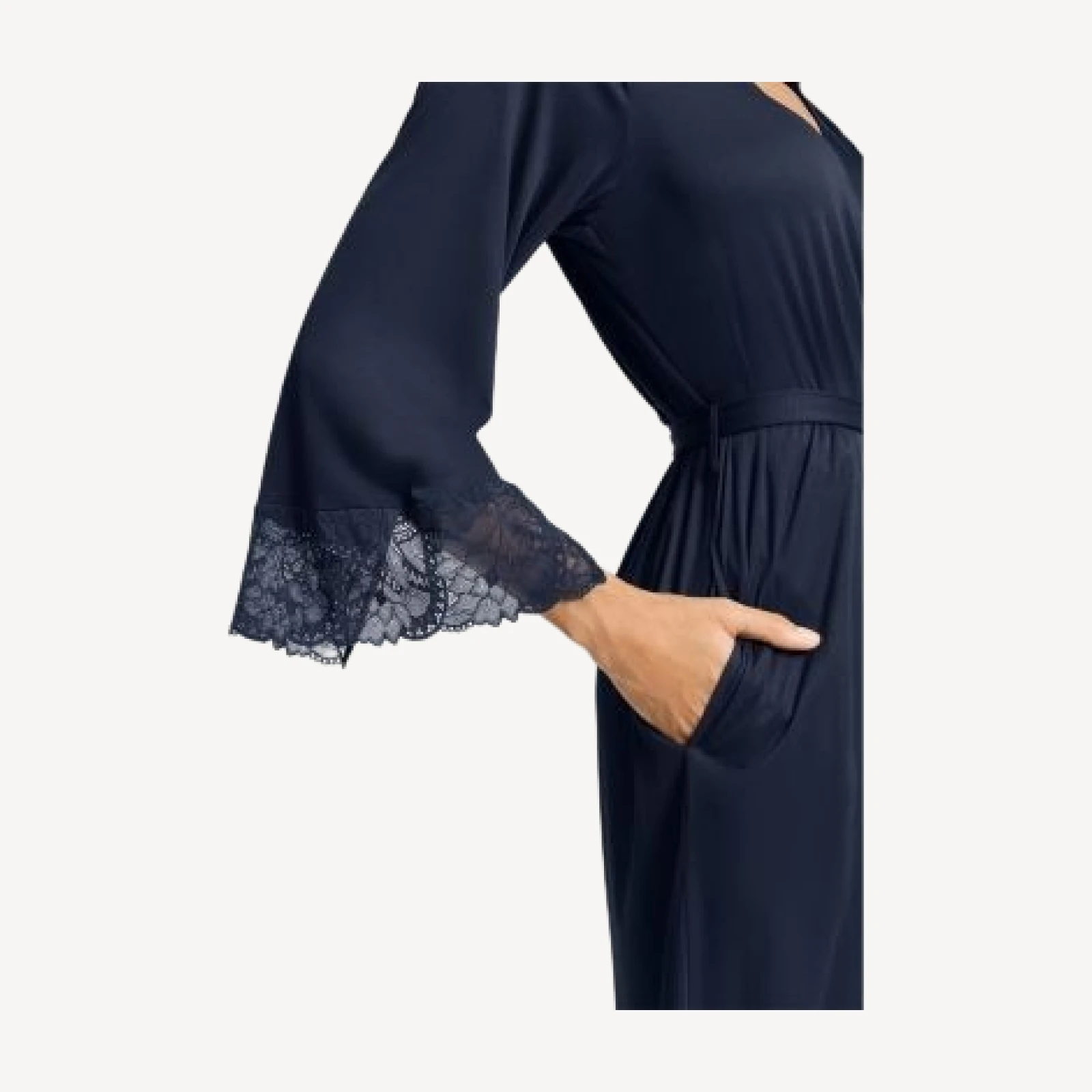 Hanro Azelia Lace Trim Robe