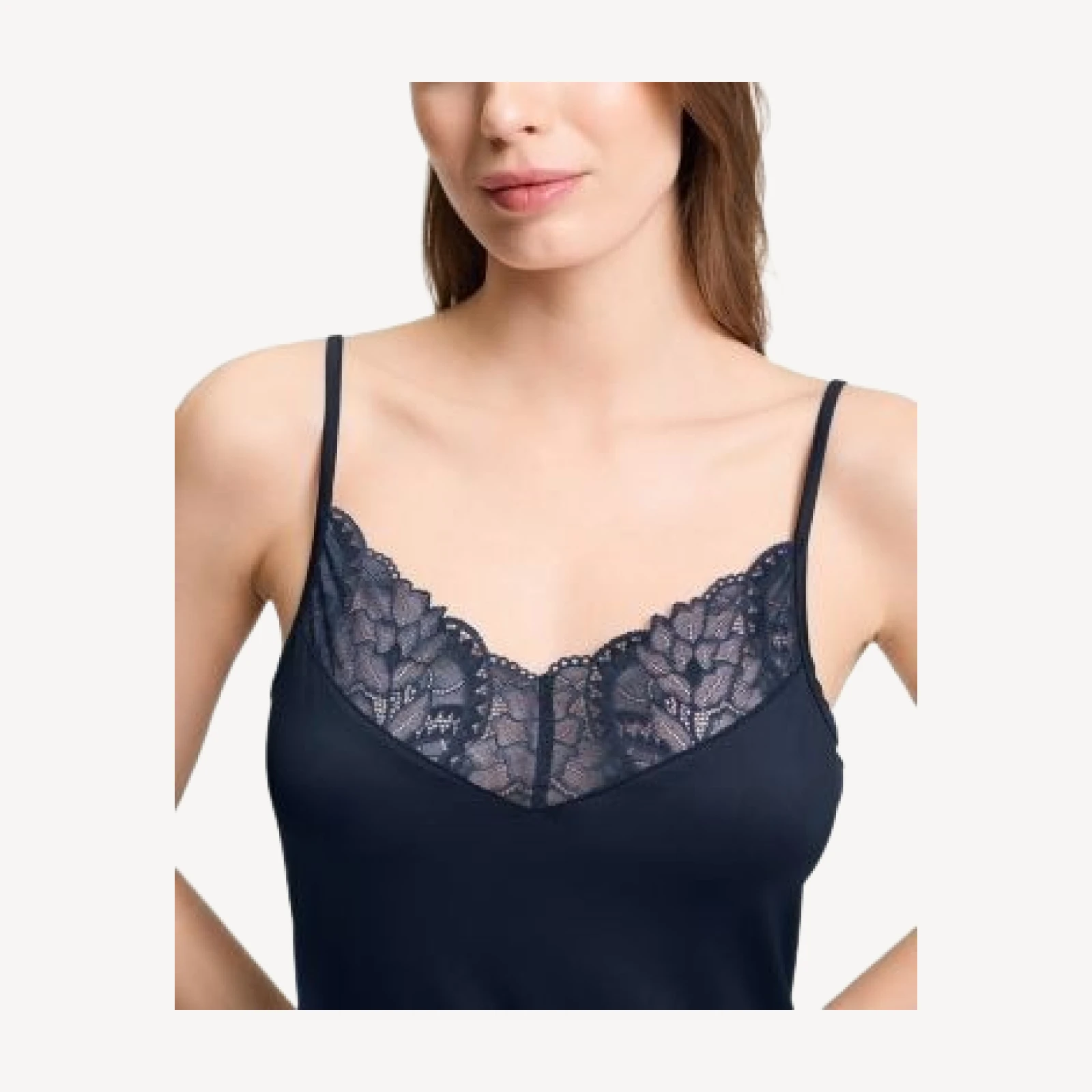 Hanro Azelia Bodydress Lace Trim Chemise