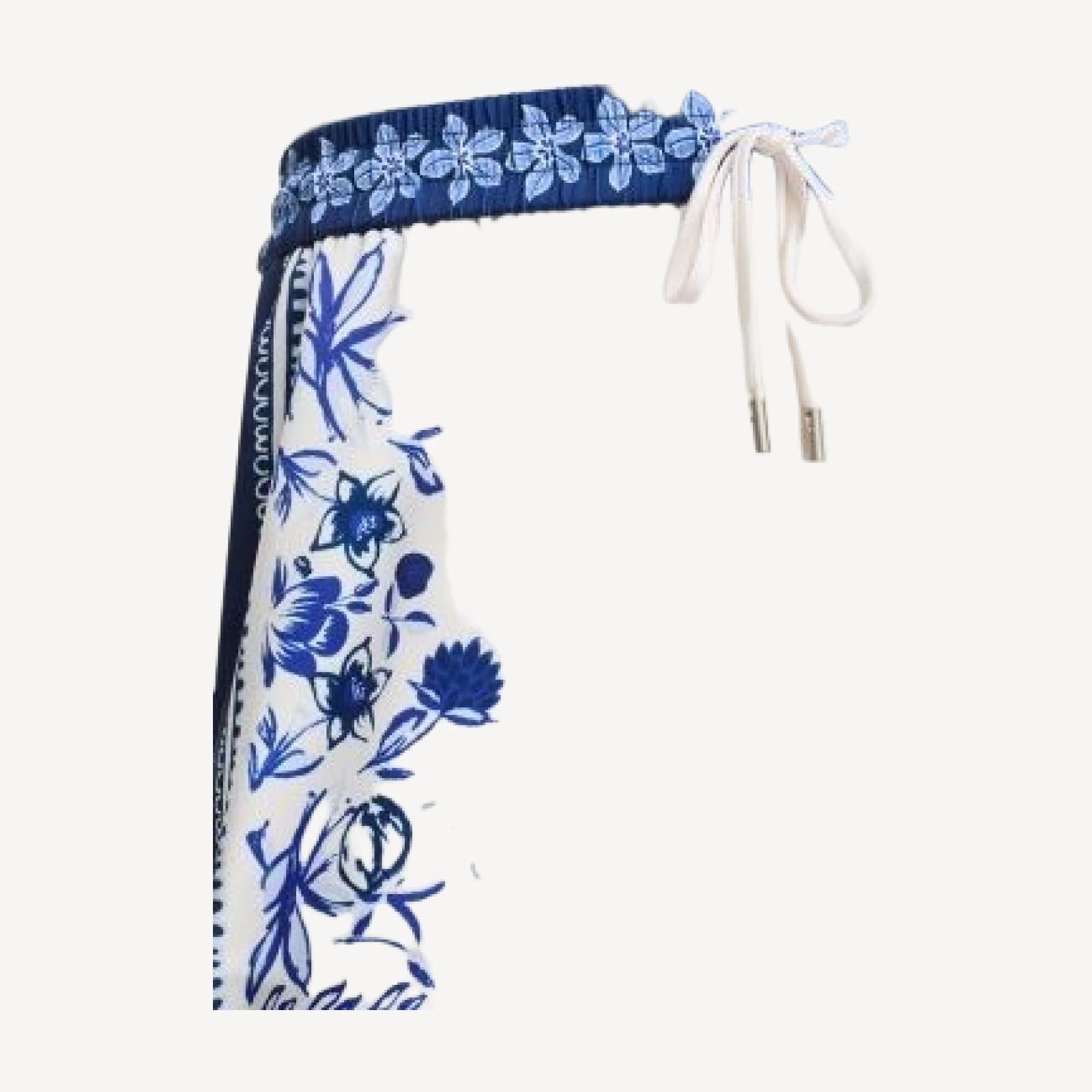 Aqua Floral Print Wide Leg Pants - Exclusive