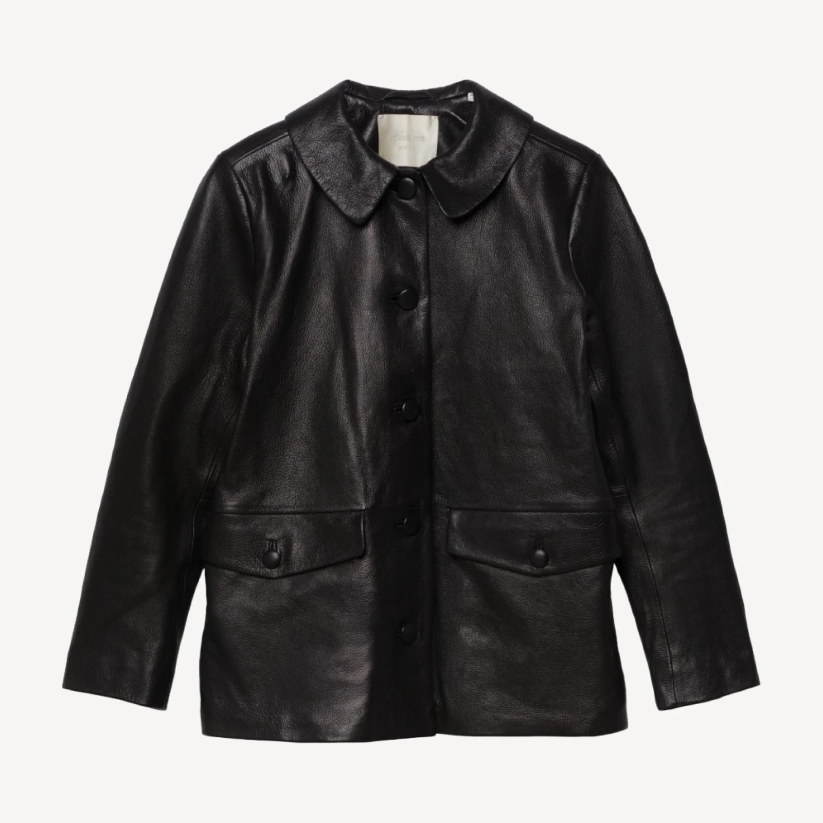 NICO LEATHER JACKET -- BLACK