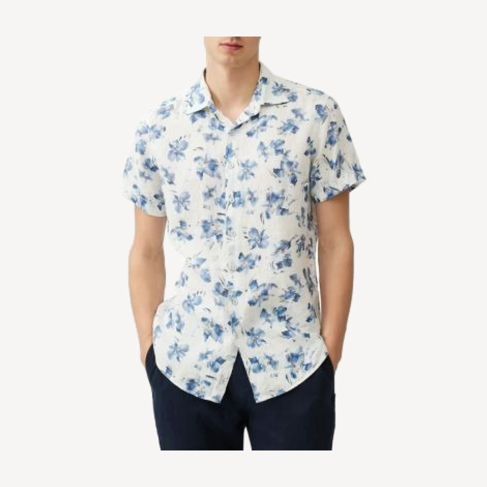 Rodd & Gunn Portland Island Slim Fit Short Sleeve Linen Shirt