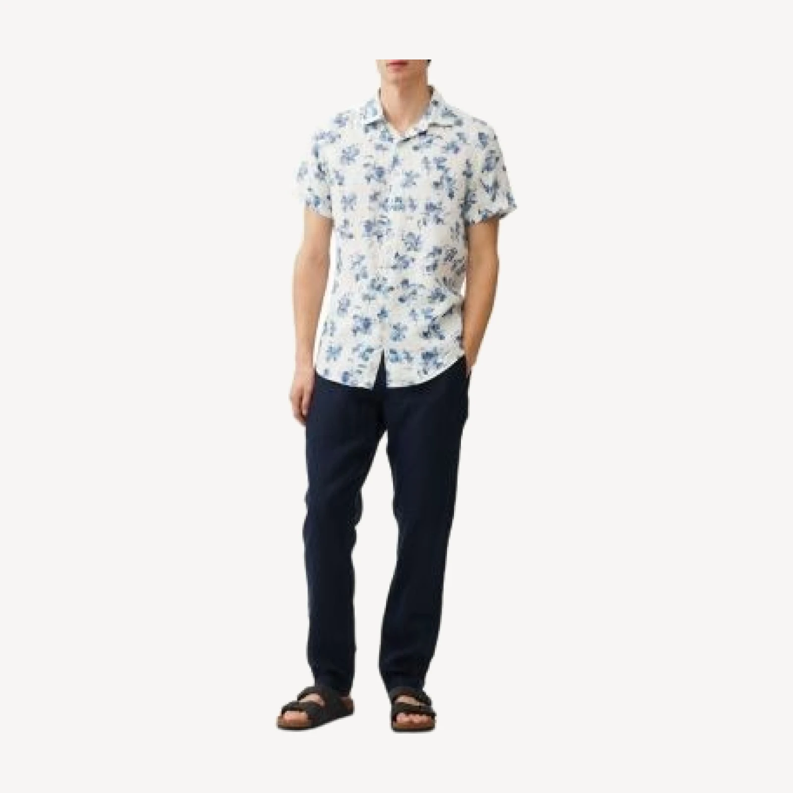 Rodd & Gunn Portland Island Slim Fit Short Sleeve Linen Shirt