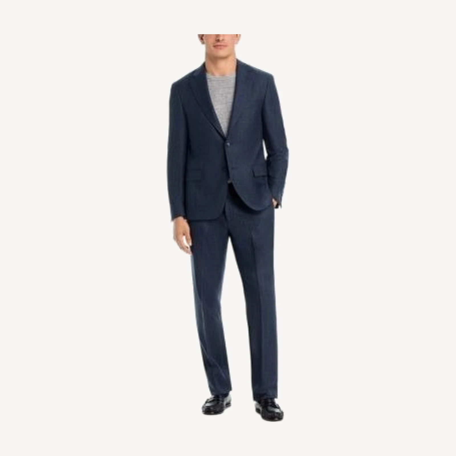Vince Melange Textured Regular Fit Suit Pants