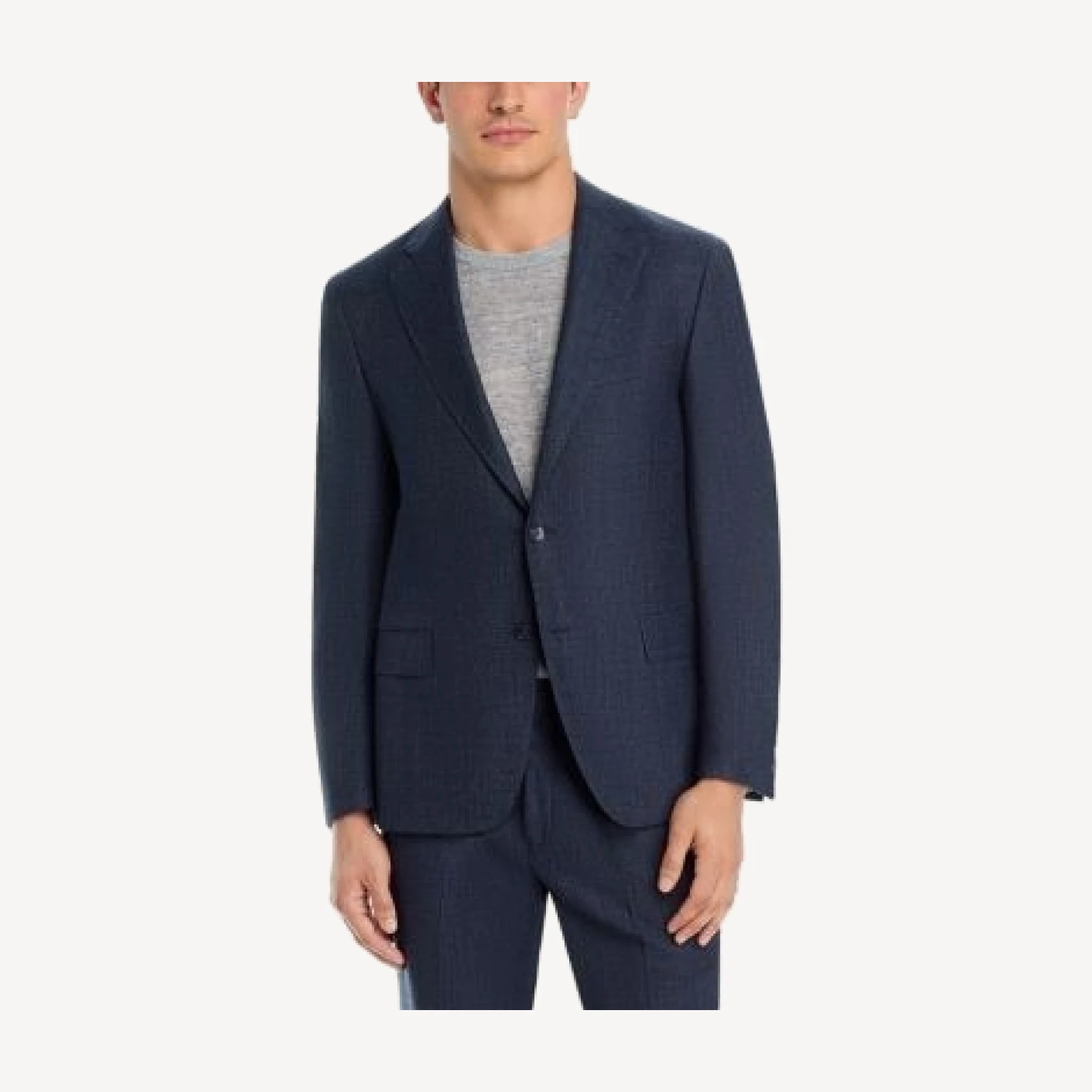 Vince Melange Textured Regular Fit Suit Jacket