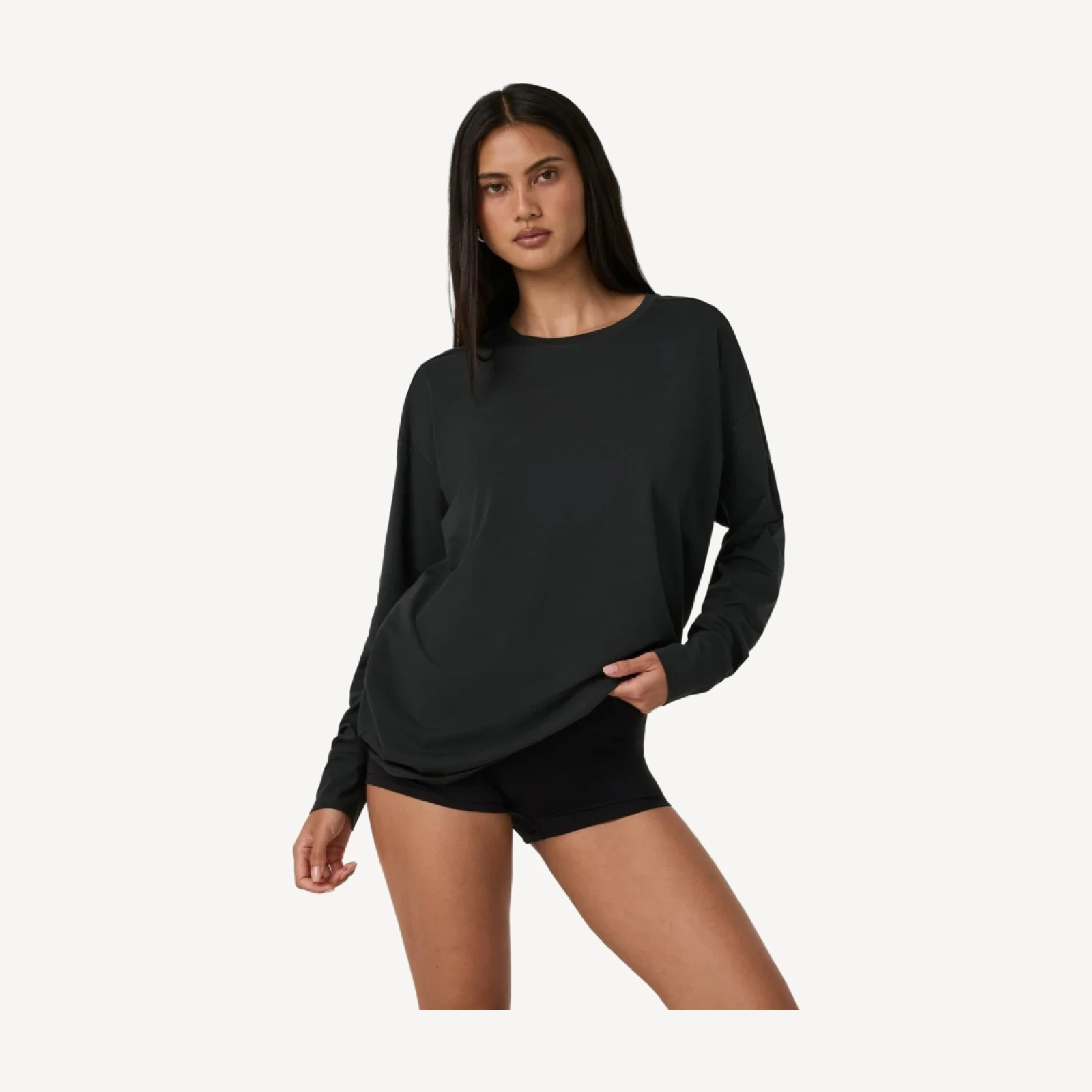 Long-Sleeve Feather Tee