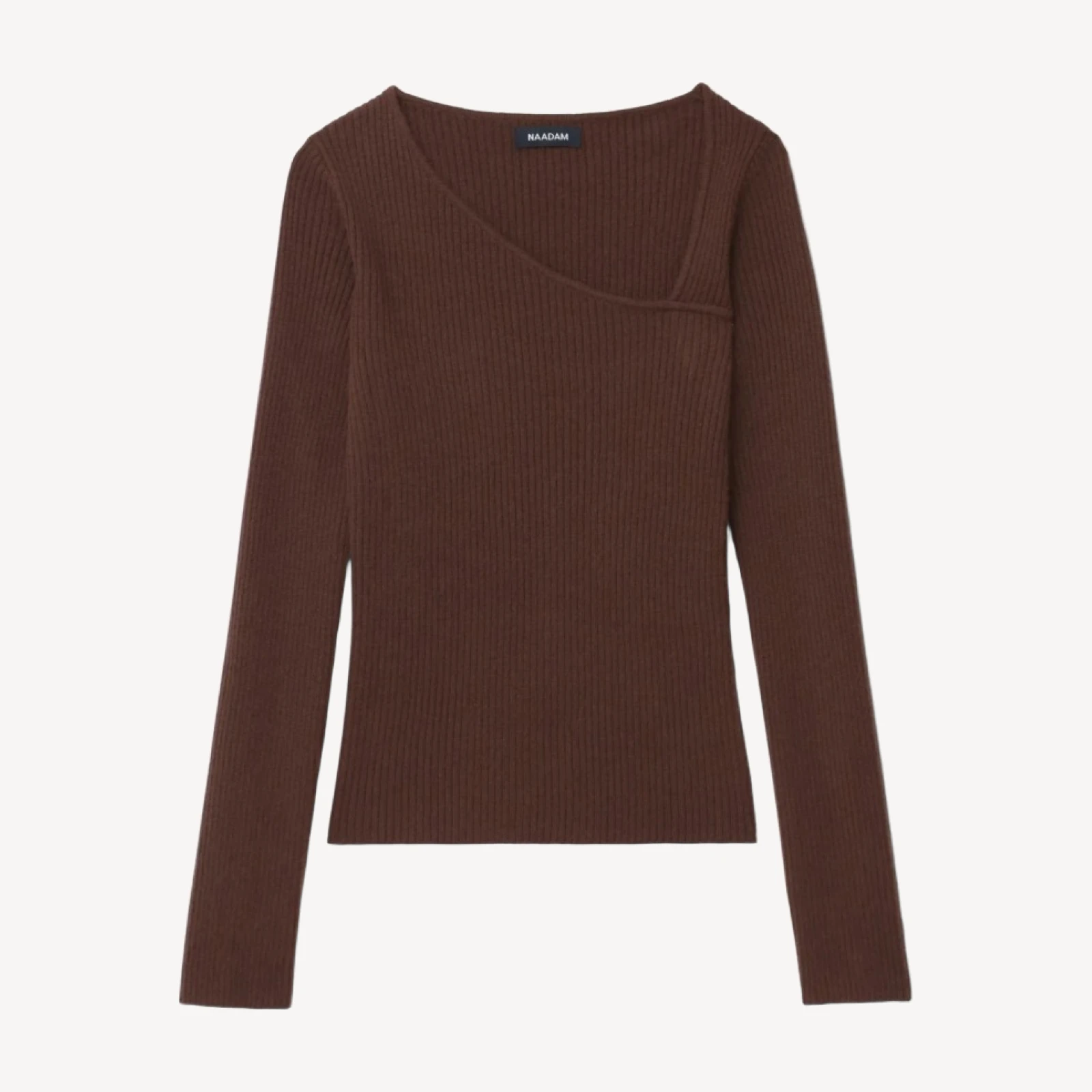 Signature Cashmere Fitted Asymmetrical Sweater