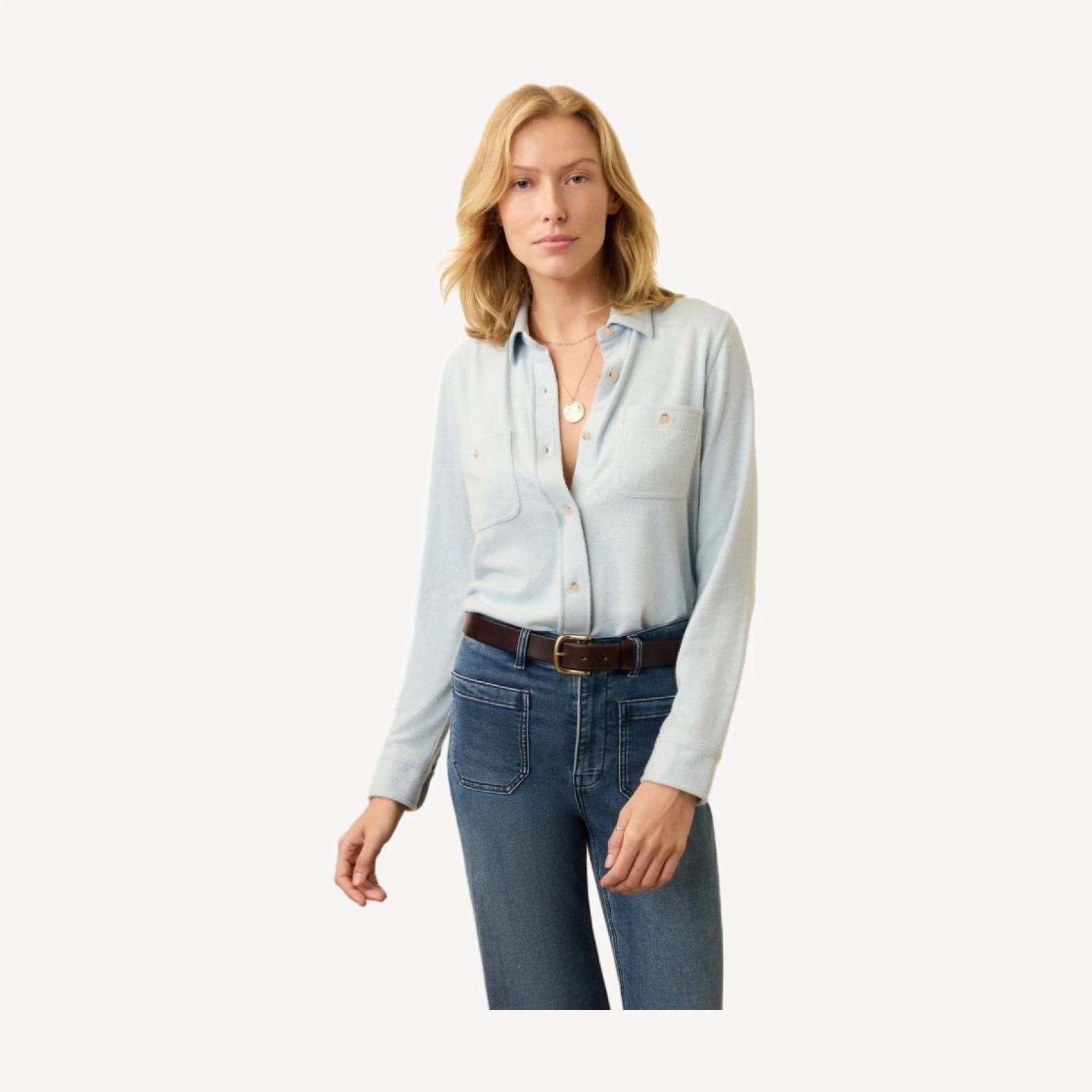 Legend Sweater Shirt - Ice Blue Twill