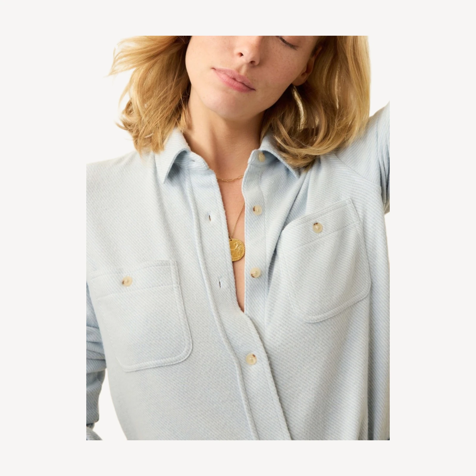 Legend Sweater Shirt - Ice Blue Twill