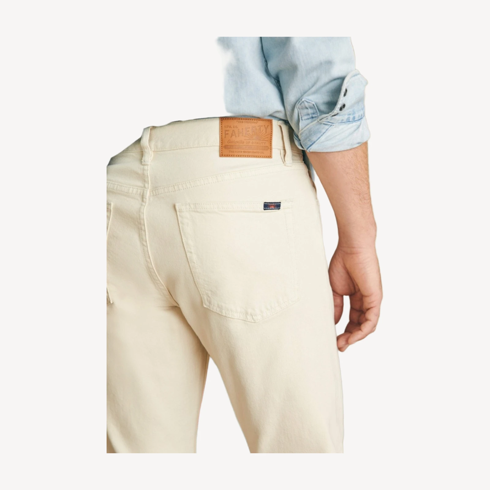 Slim Straight Denim (34") - Stone