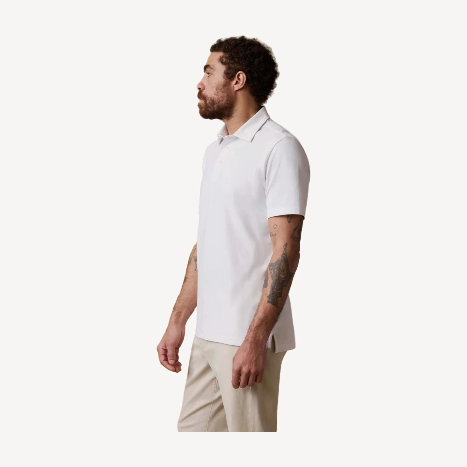 Short-Sleeve Movement Pique Polo - Pure White