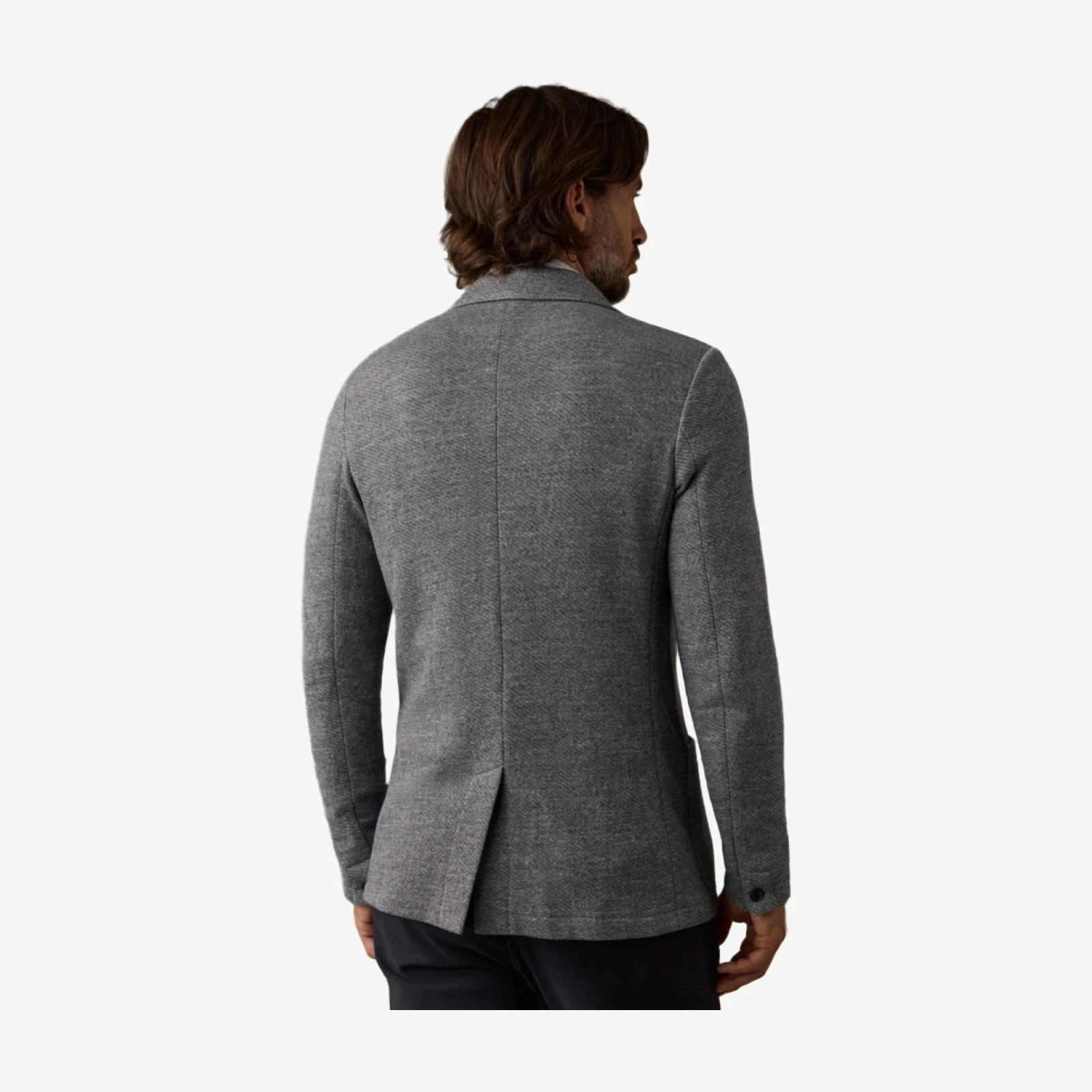 Inlet Knit Blazer (Tall) - Medium Grey Melange