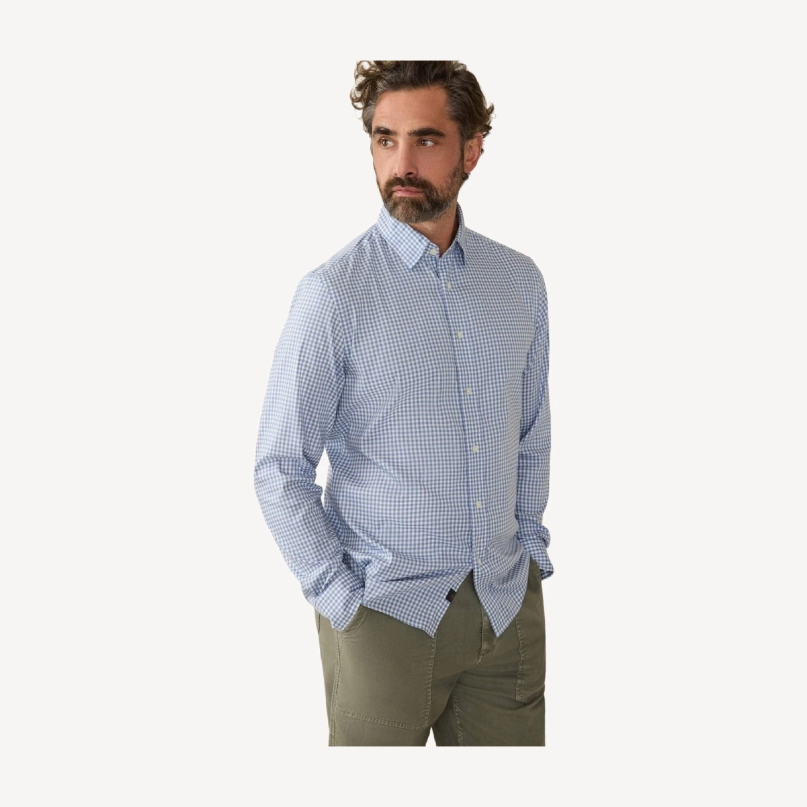 The Movement Shirt (Tall) - Light Blue Gingham