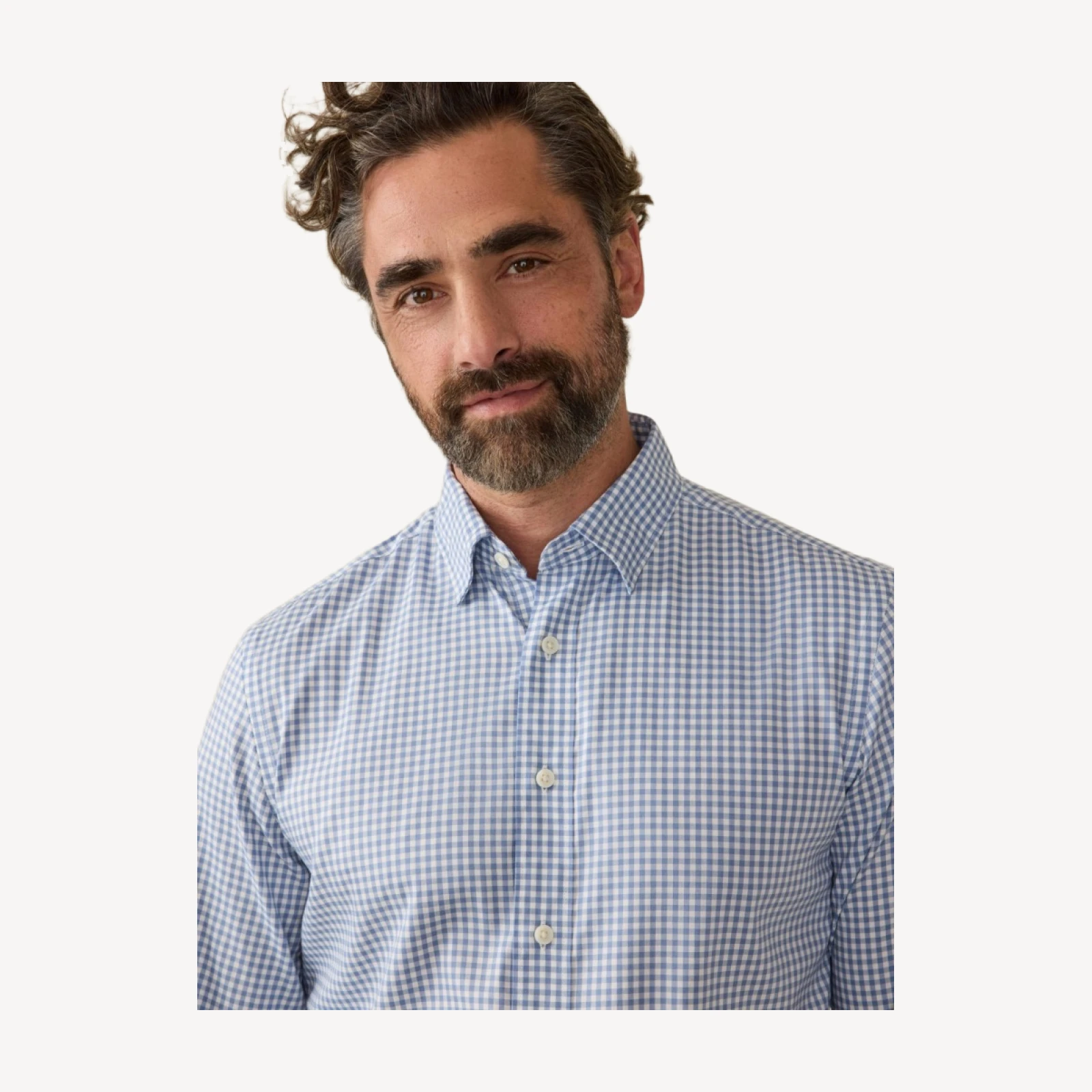 The Movement Shirt (Tall) - Light Blue Gingham