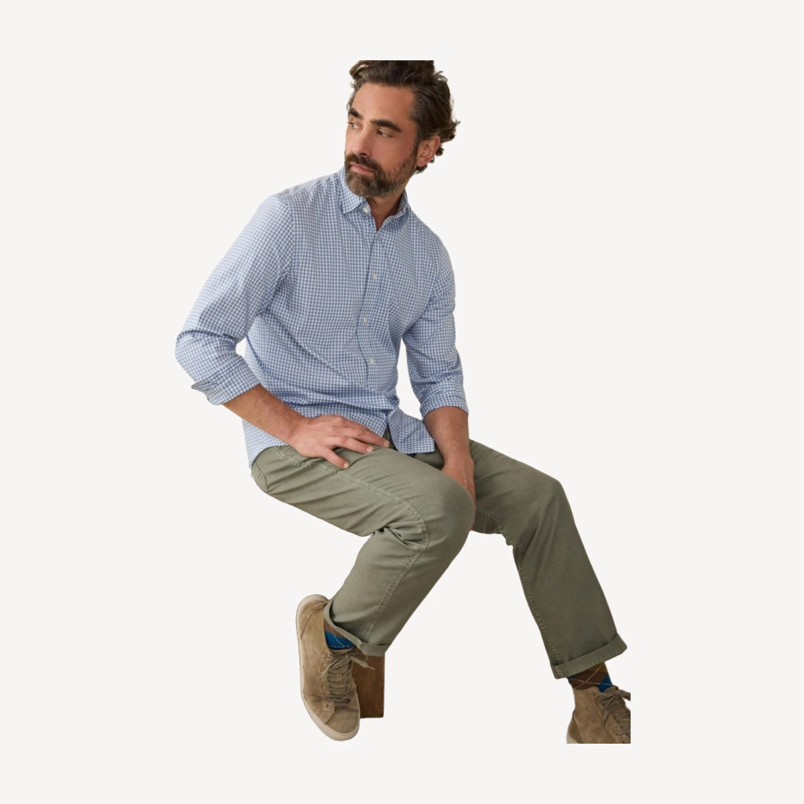 The Movement Shirt (Tall) - Light Blue Gingham