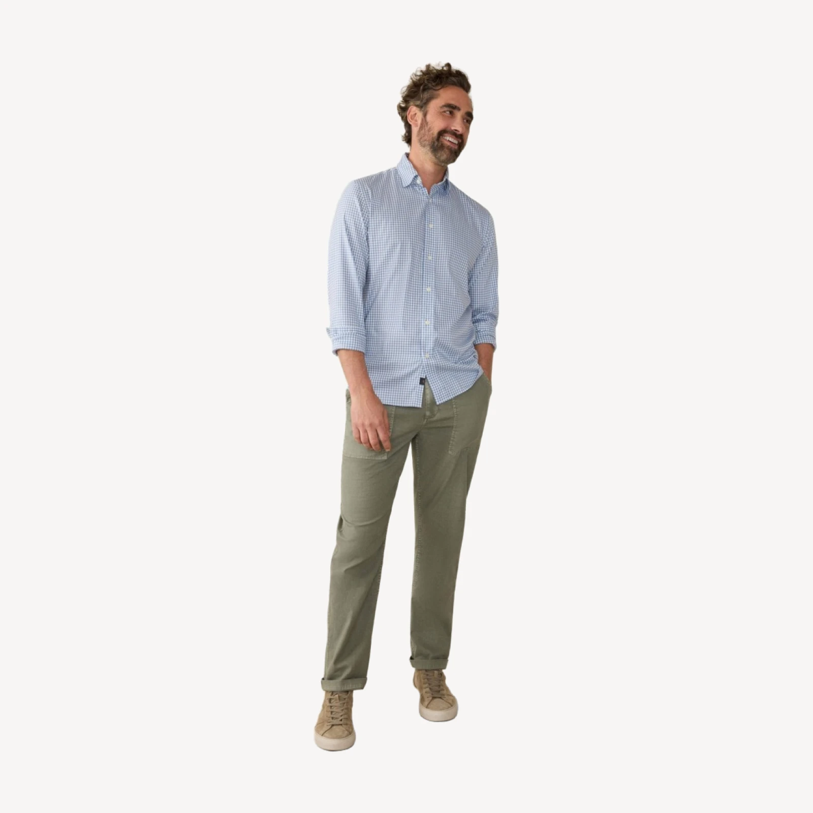 The Movement Shirt (Tall) - Light Blue Gingham