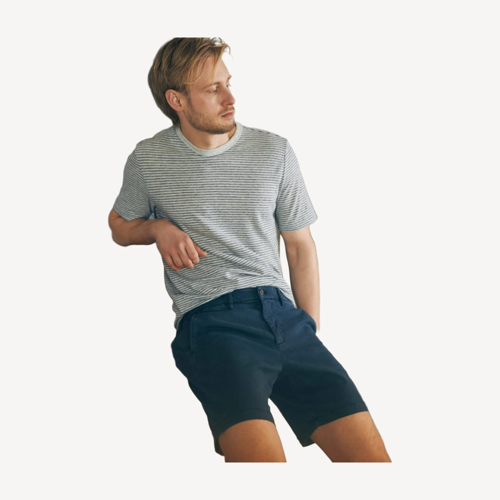 Coastline Chino Short (8") - Blue Nights