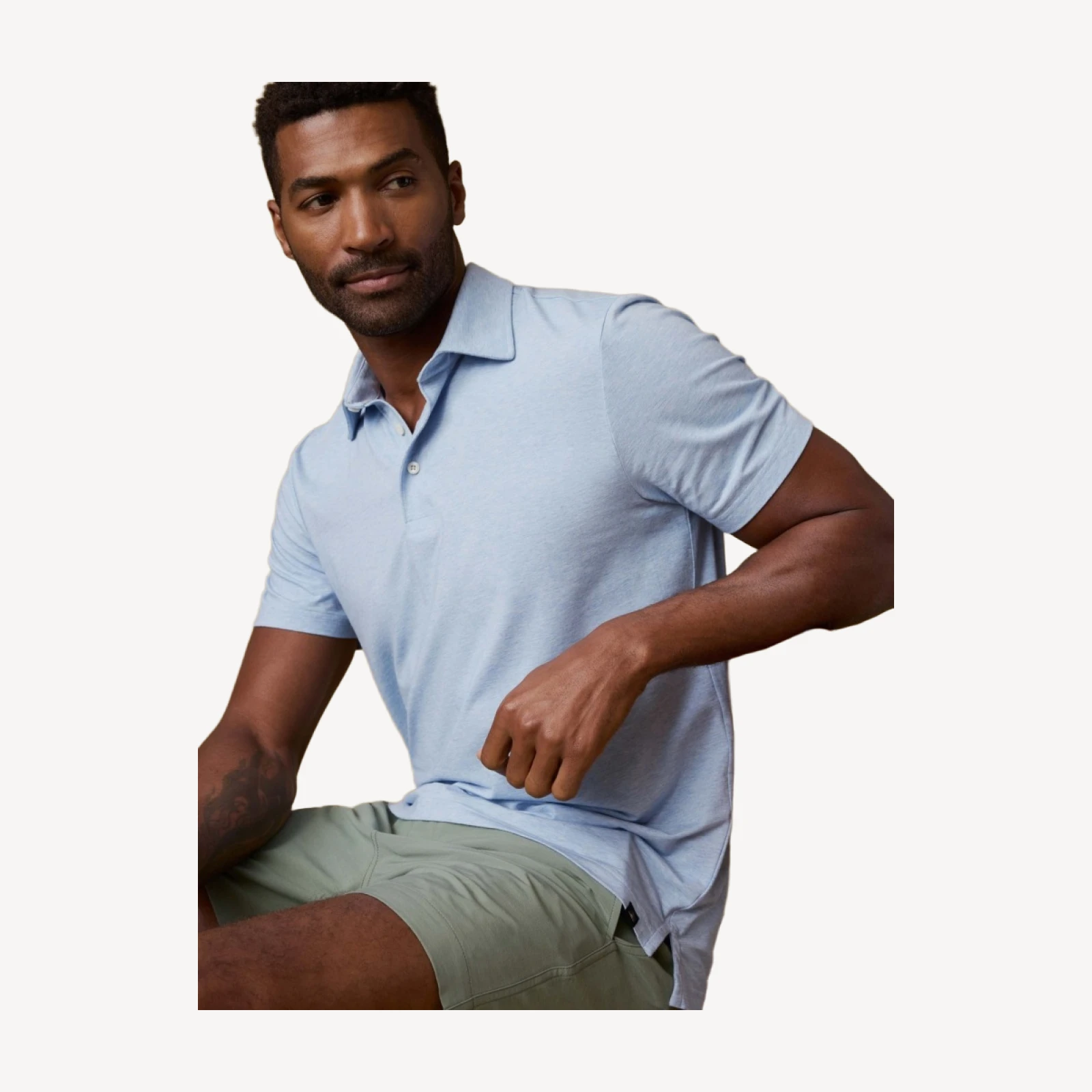 Short-Sleeve Movement Polo - Cardiff Blue Heather