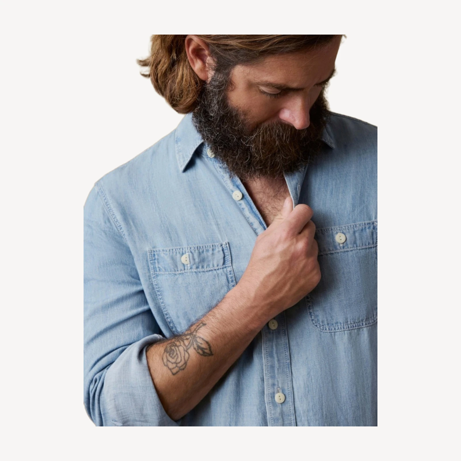 Tried & True Chambray Workshirt - Vintage Indigo