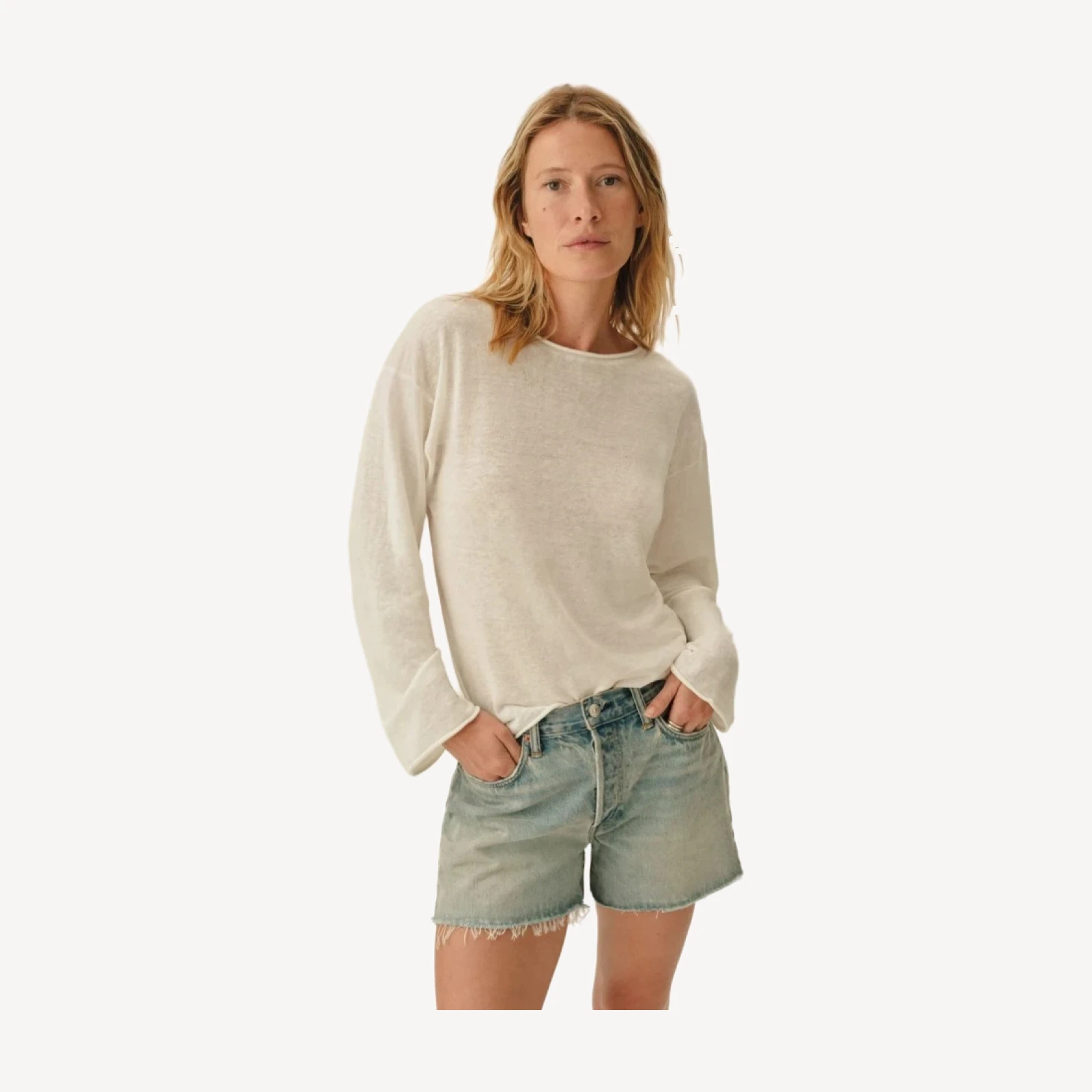 Lighthouse Linen Roll Neck