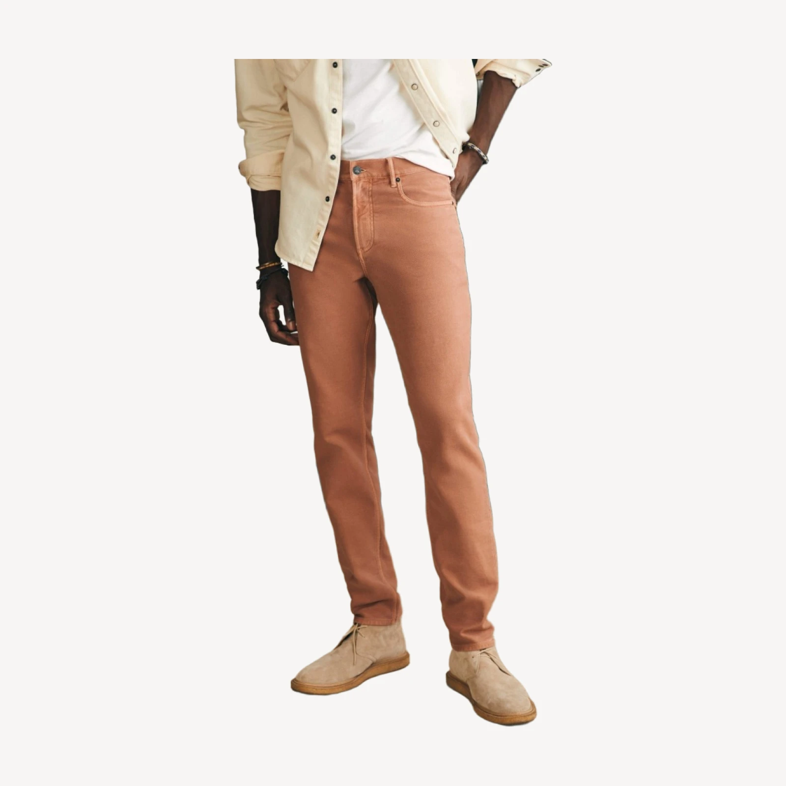 Stretch Terry 5-Pocket (34") - Mesa Red