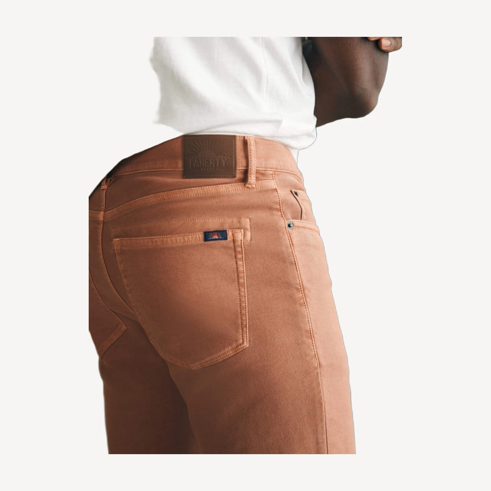 Stretch Terry 5-Pocket (34") - Mesa Red