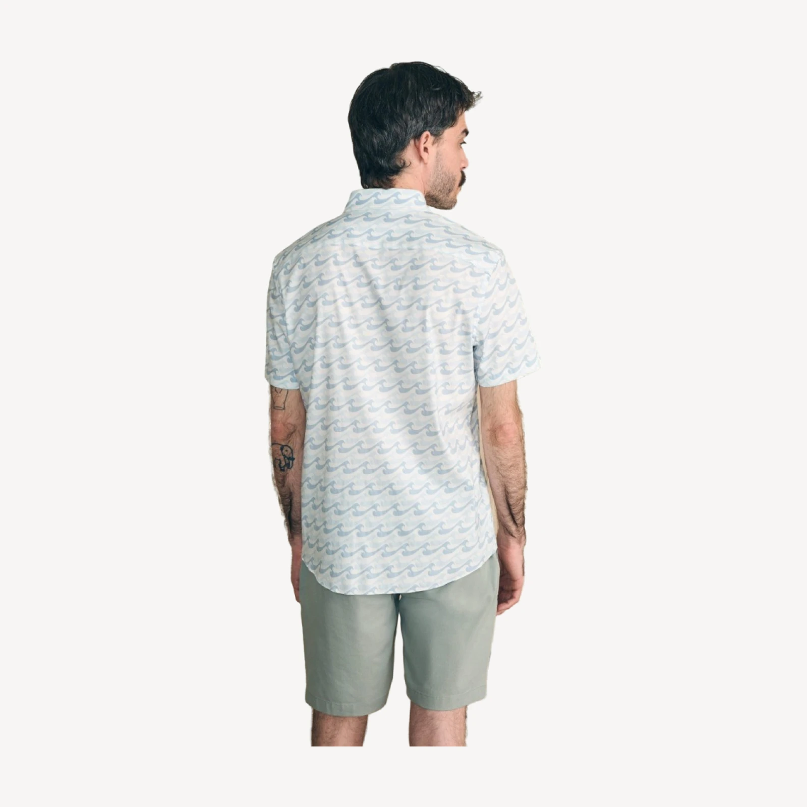 Short-Sleeve Movement Shirt - Ivory Endless Peaks
