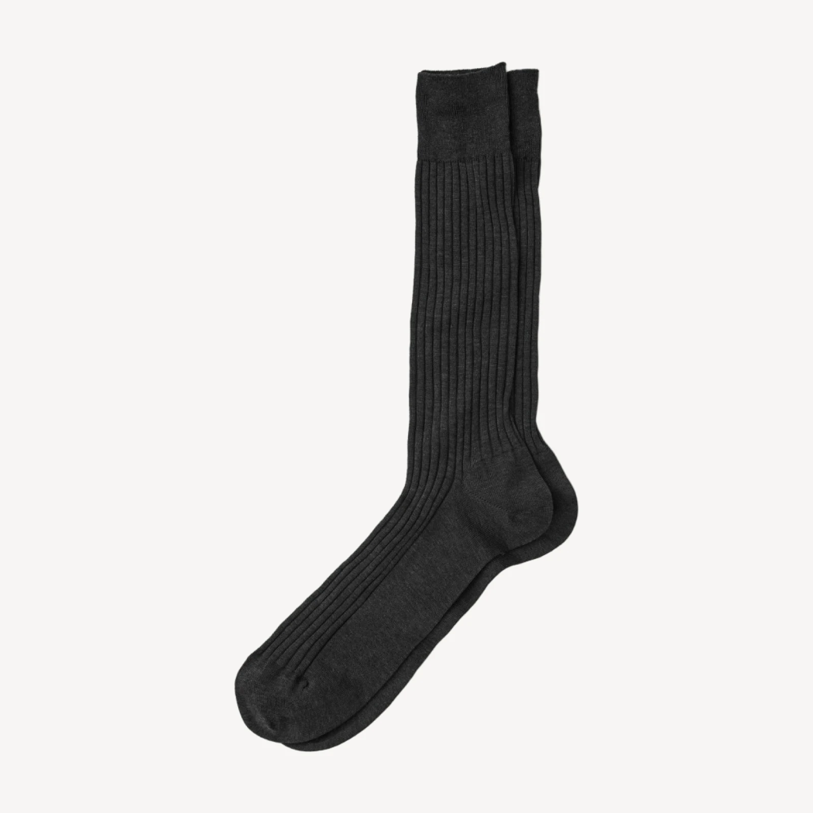 Melange Corgi Ribbed Cotton Dress Sock