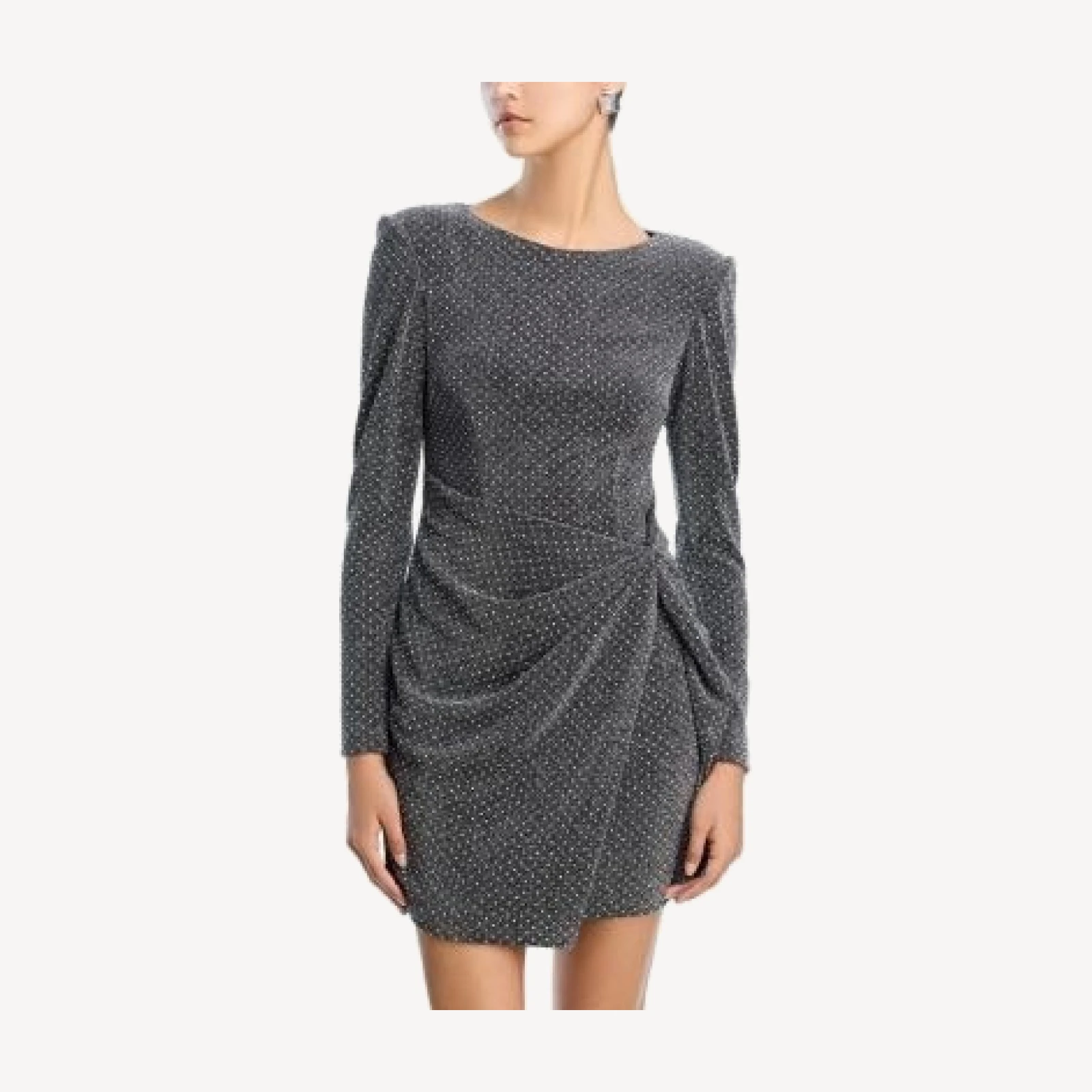 Aqua Studded Knit Mini Dress - Exclusive