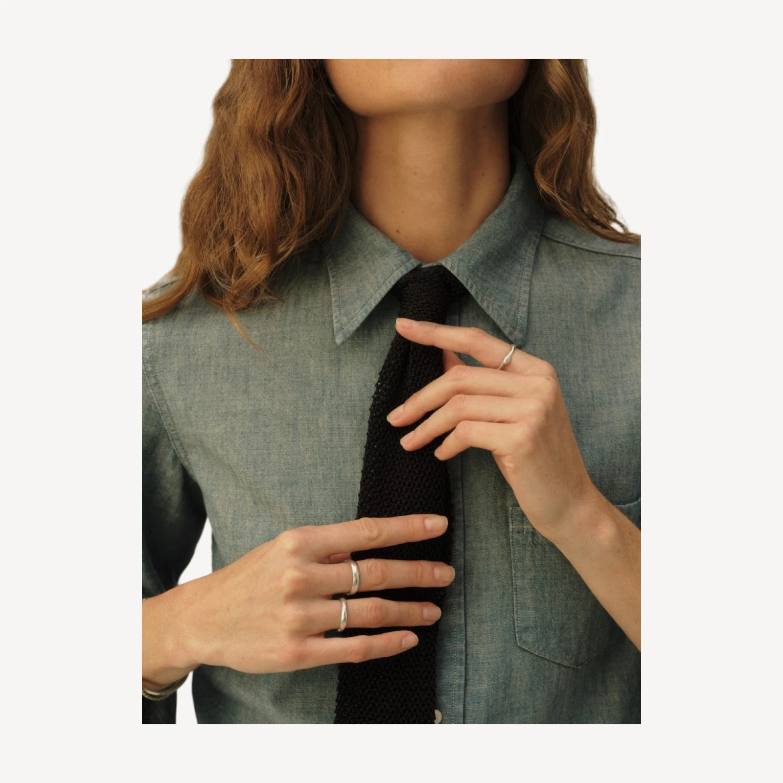 Dress Navy Italian Silk Knit Tie