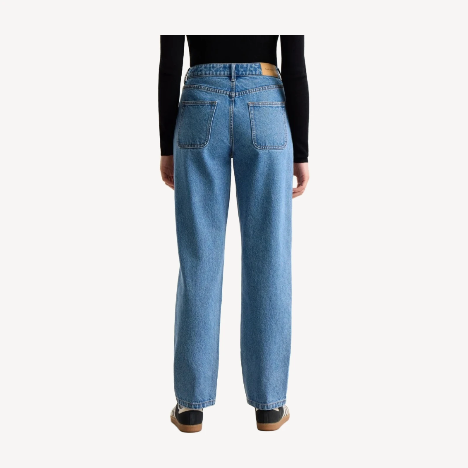 RELAXED STRAIGHT DENIM PANTS