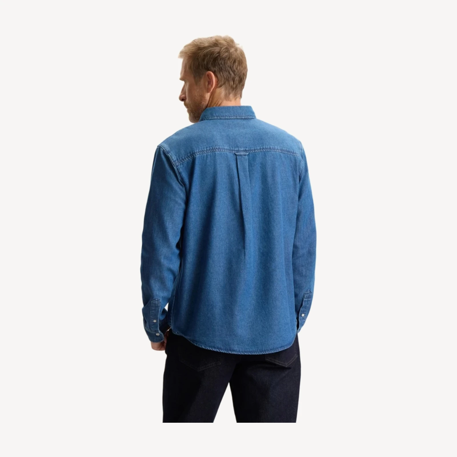 DENIM BUTTON DOWN SHIRT