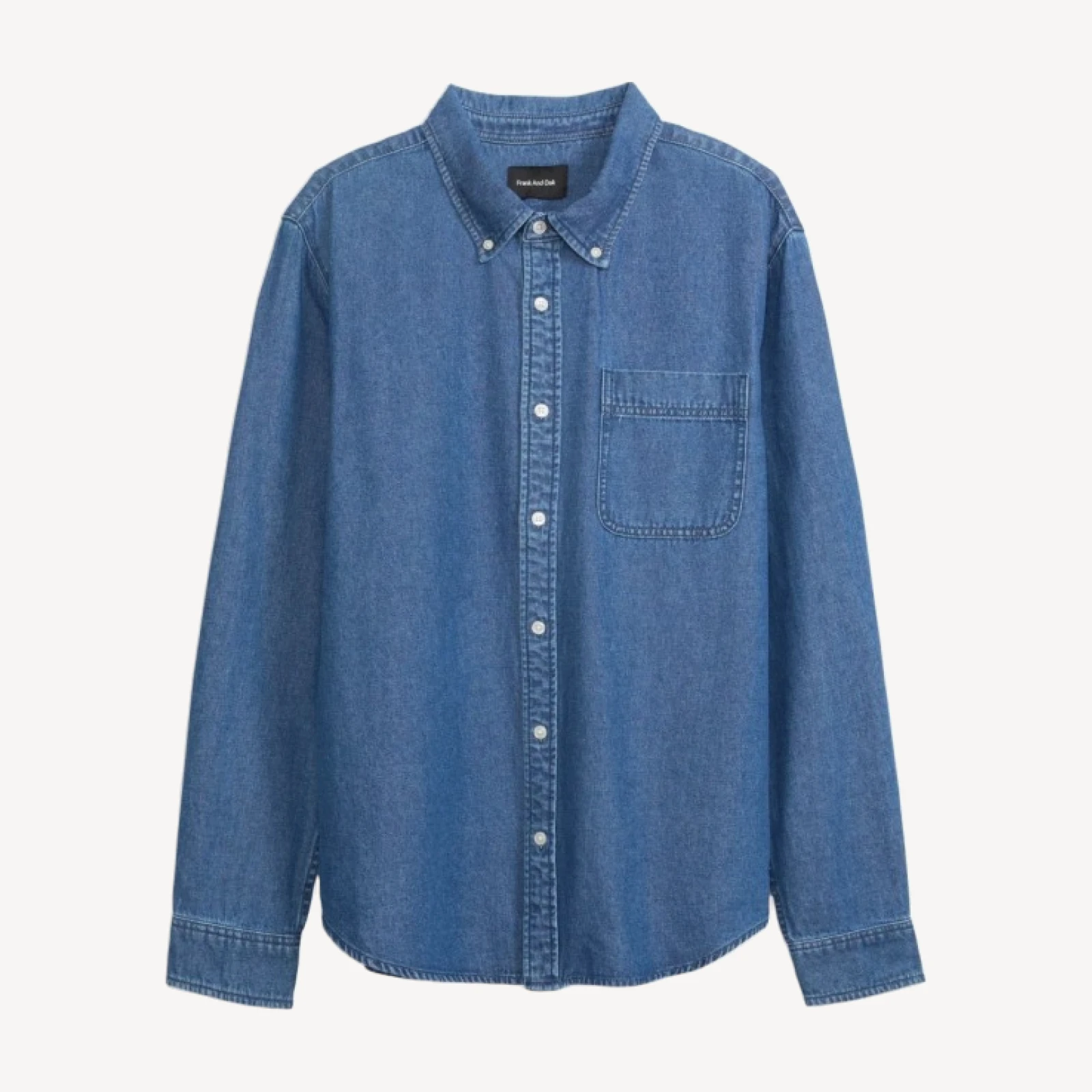 DENIM BUTTON DOWN SHIRT