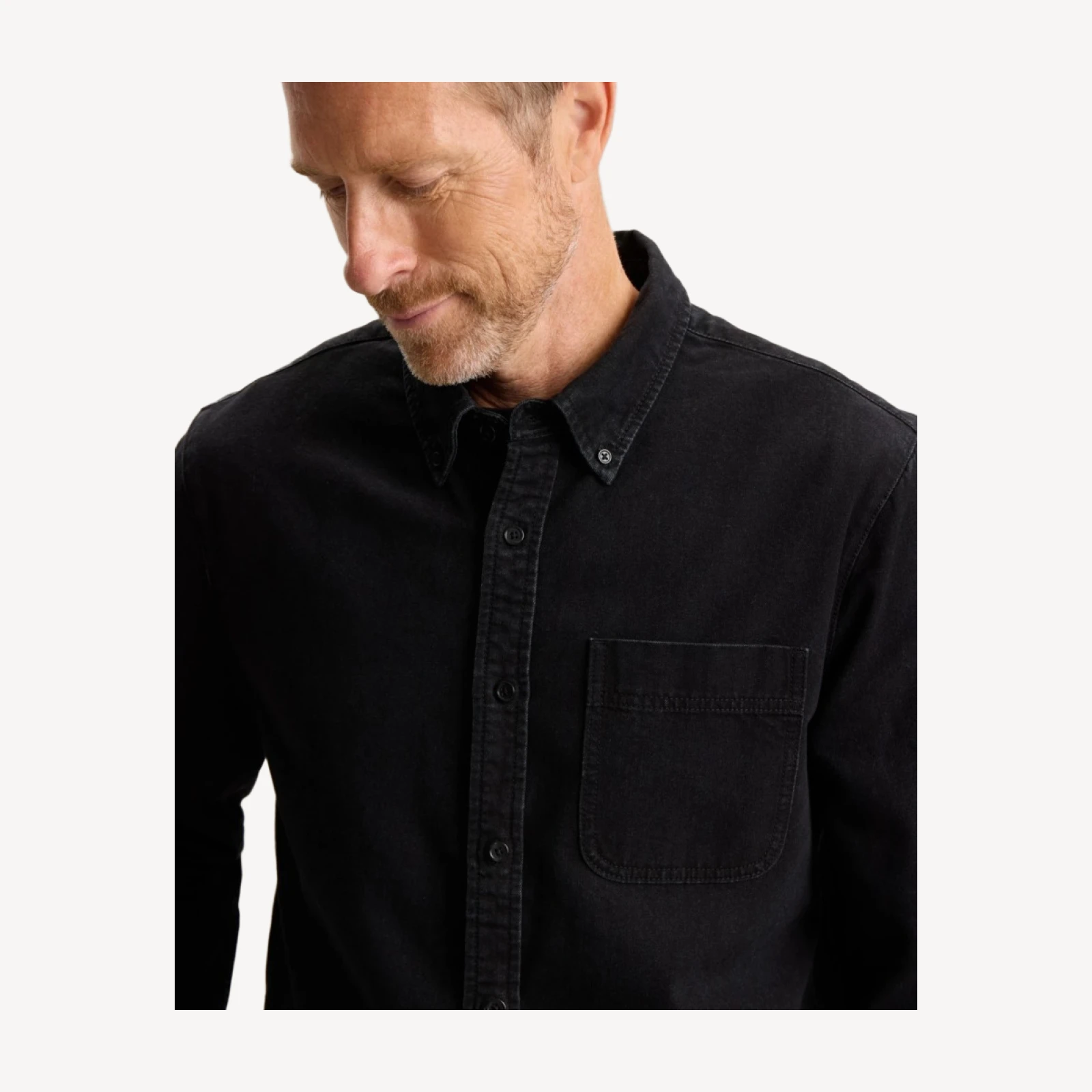 DENIM BUTTON DOWN SHIRT