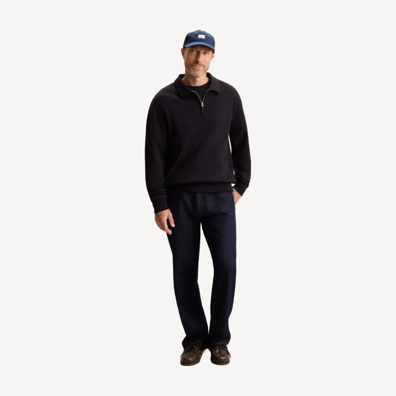 QUARTER ZIP POLO