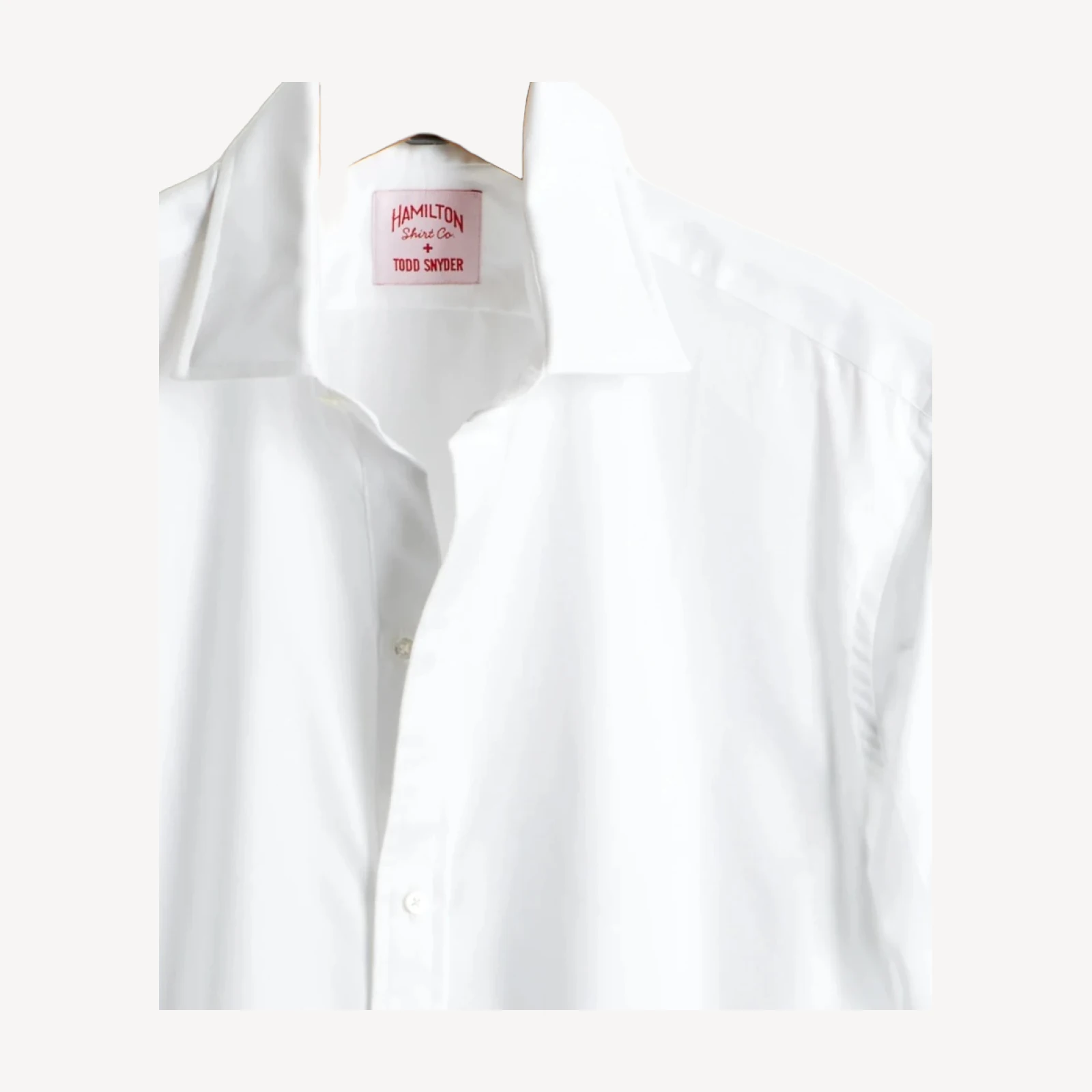 Hamilton + Todd Snyder Tuxedo Shirt with French Cuff in White
