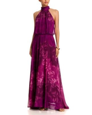Aqua Chiffon Maxi Dress - Exclusive