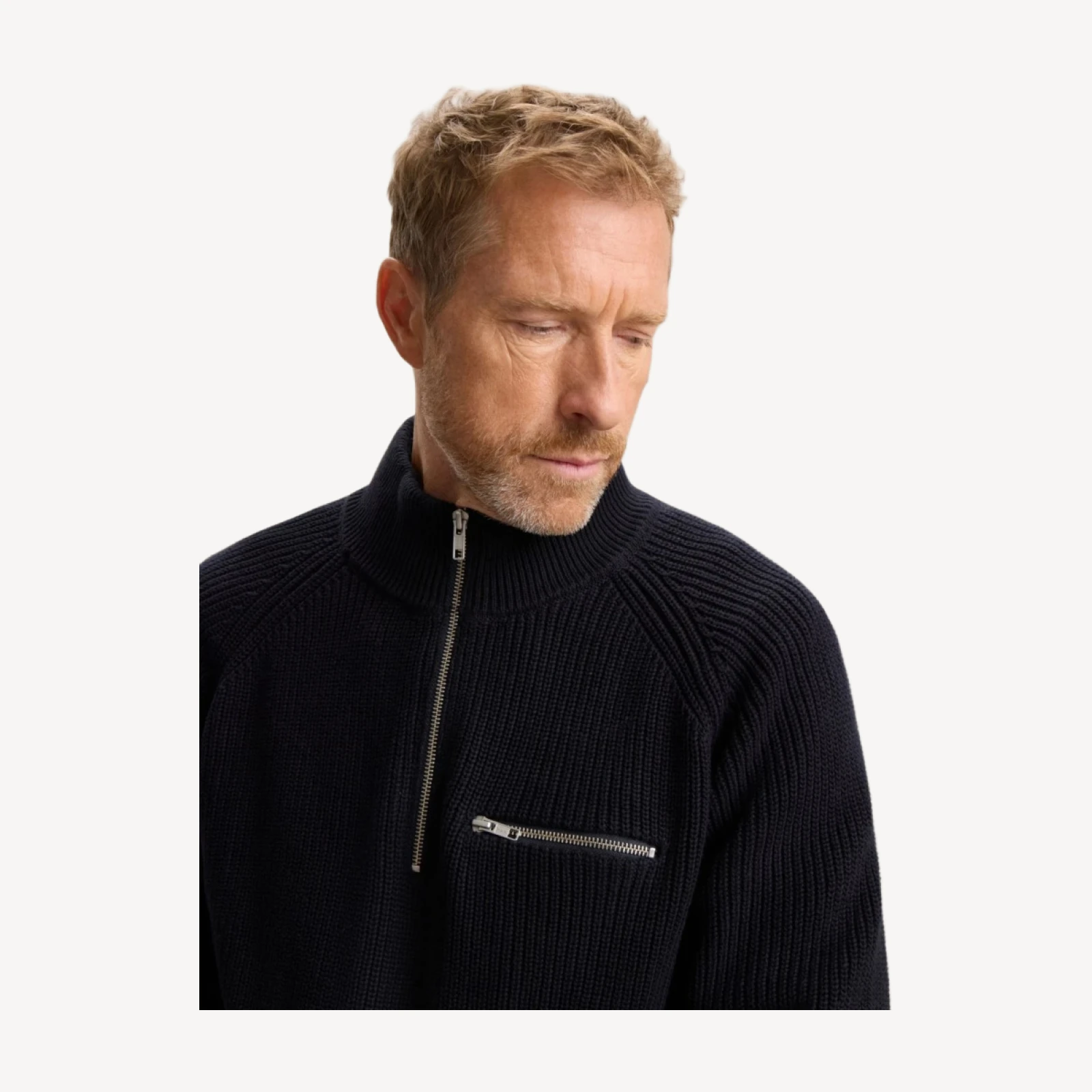 ESSENTIAL QUARTER-ZIP SWEATER