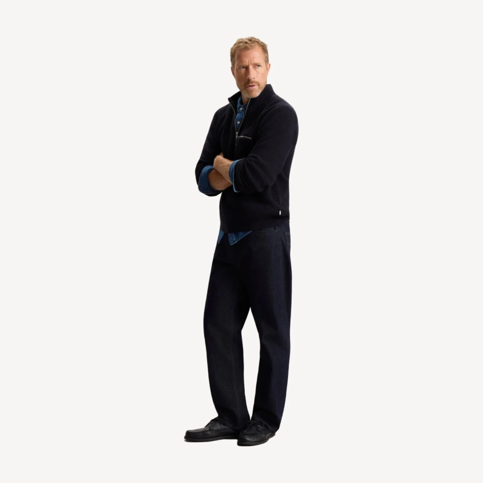ESSENTIAL QUARTER-ZIP SWEATER
