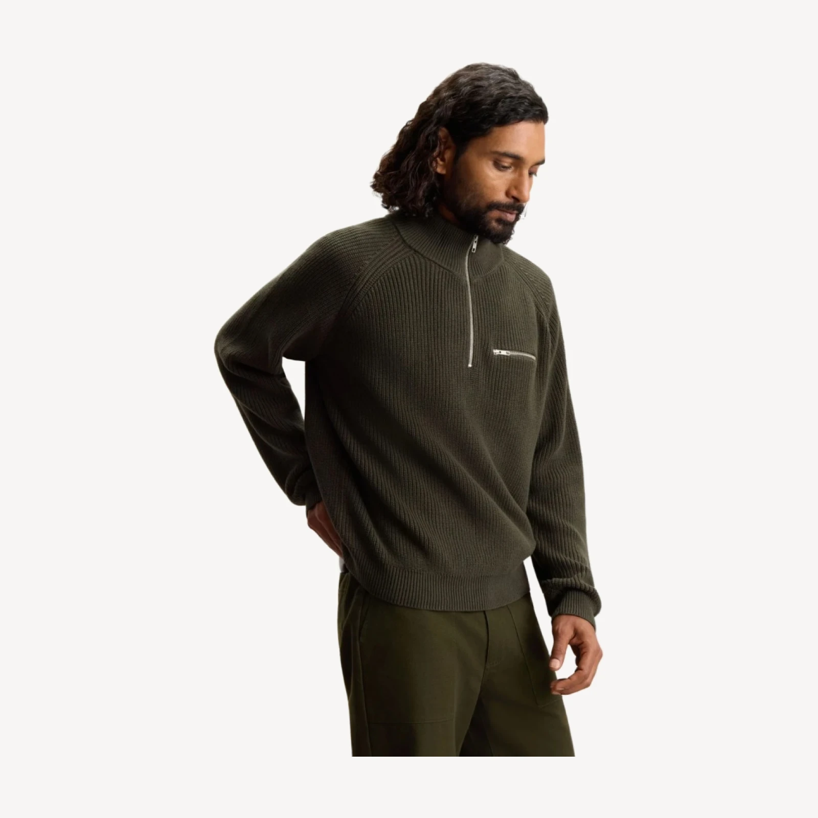 ESSENTIAL QUARTER-ZIP SWEATER