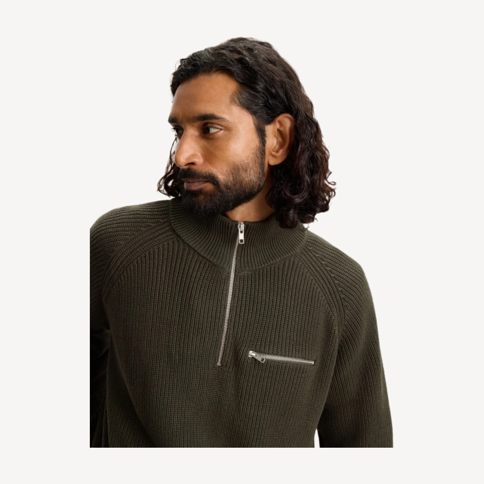 ESSENTIAL QUARTER-ZIP SWEATER