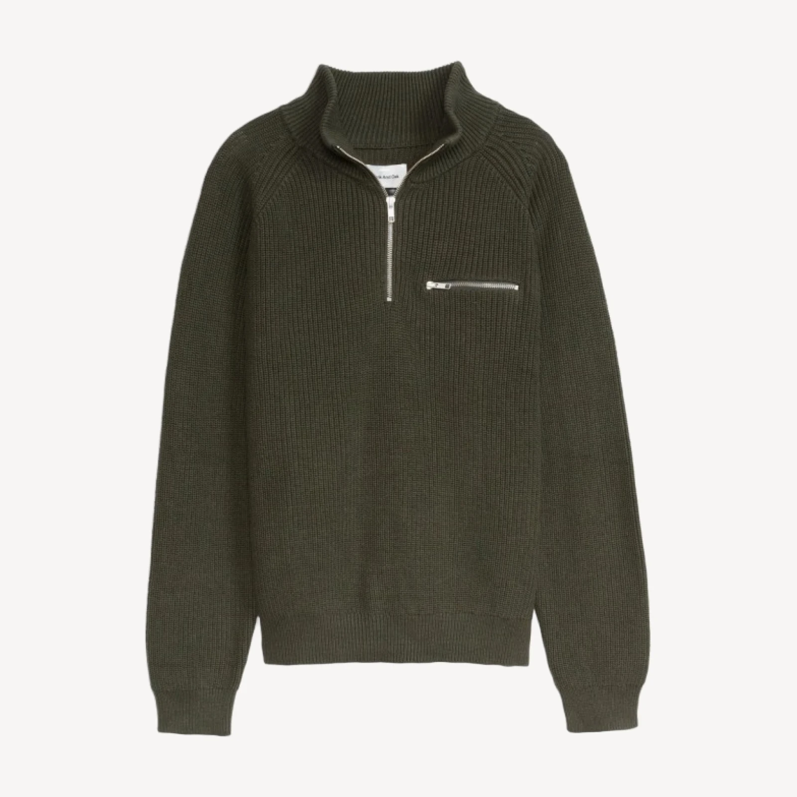 ESSENTIAL QUARTER-ZIP SWEATER