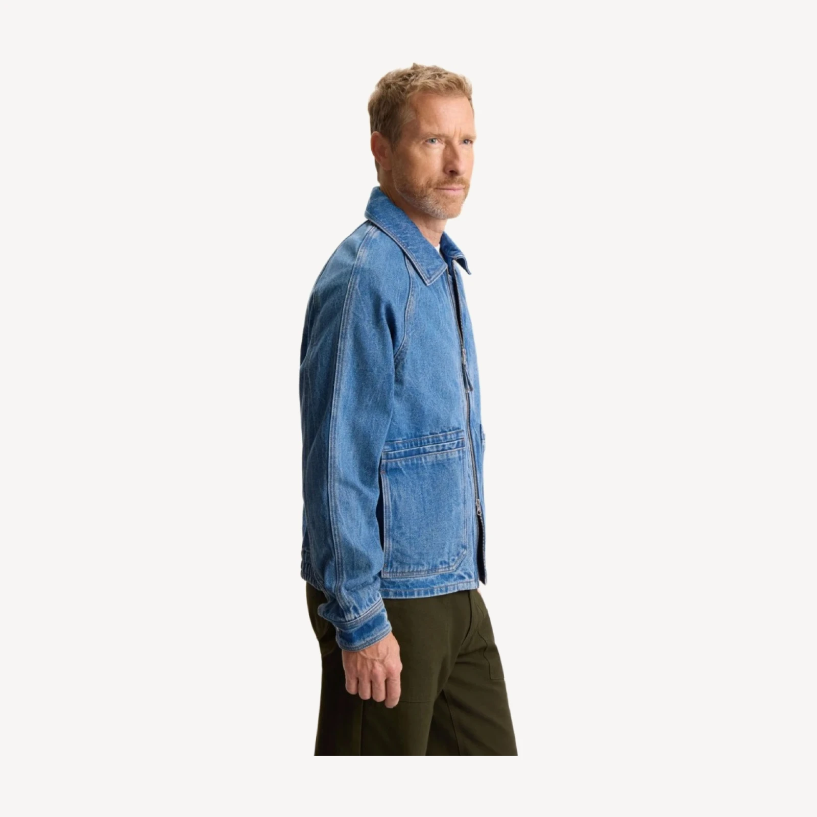 DENIM BOMBER JACKET