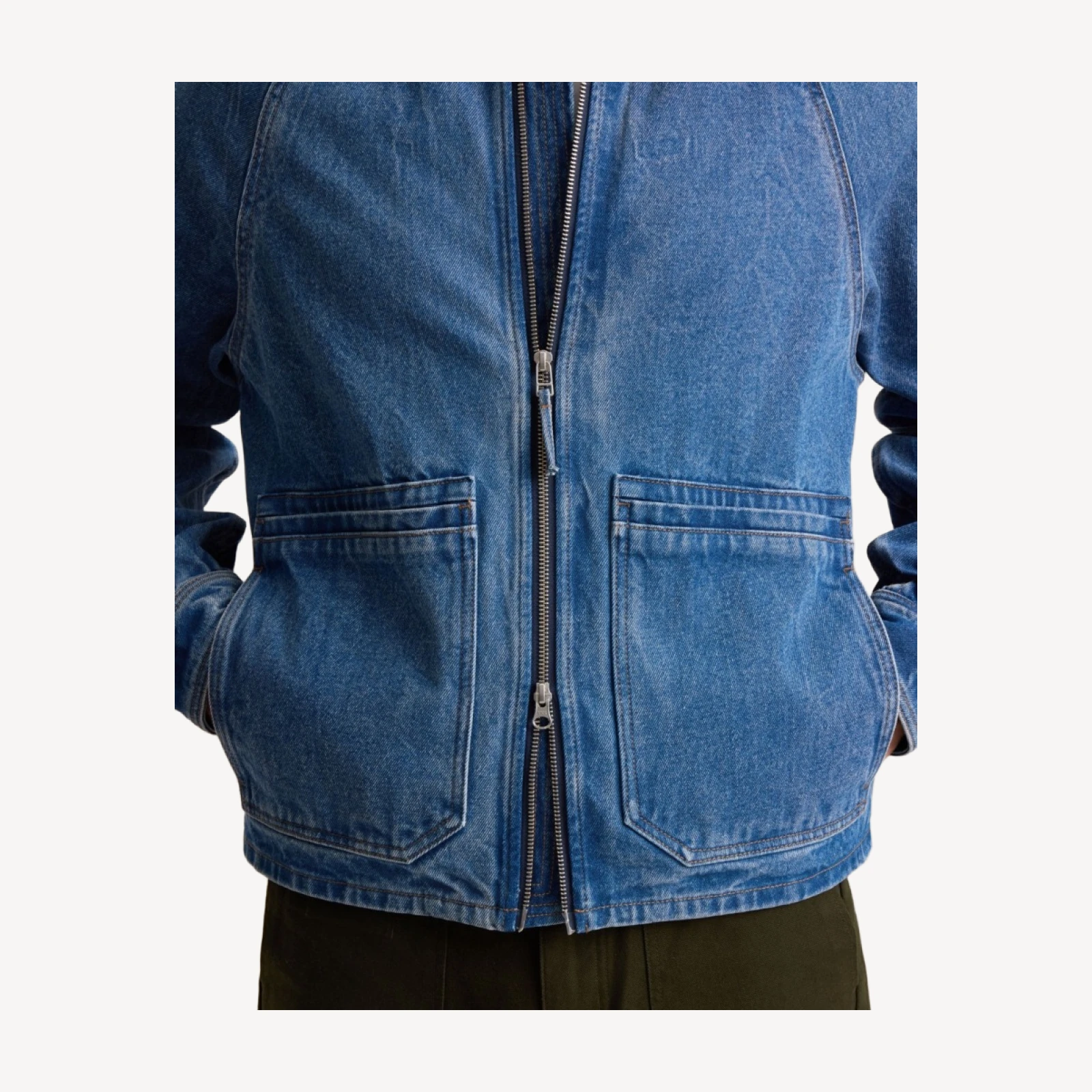 DENIM BOMBER JACKET