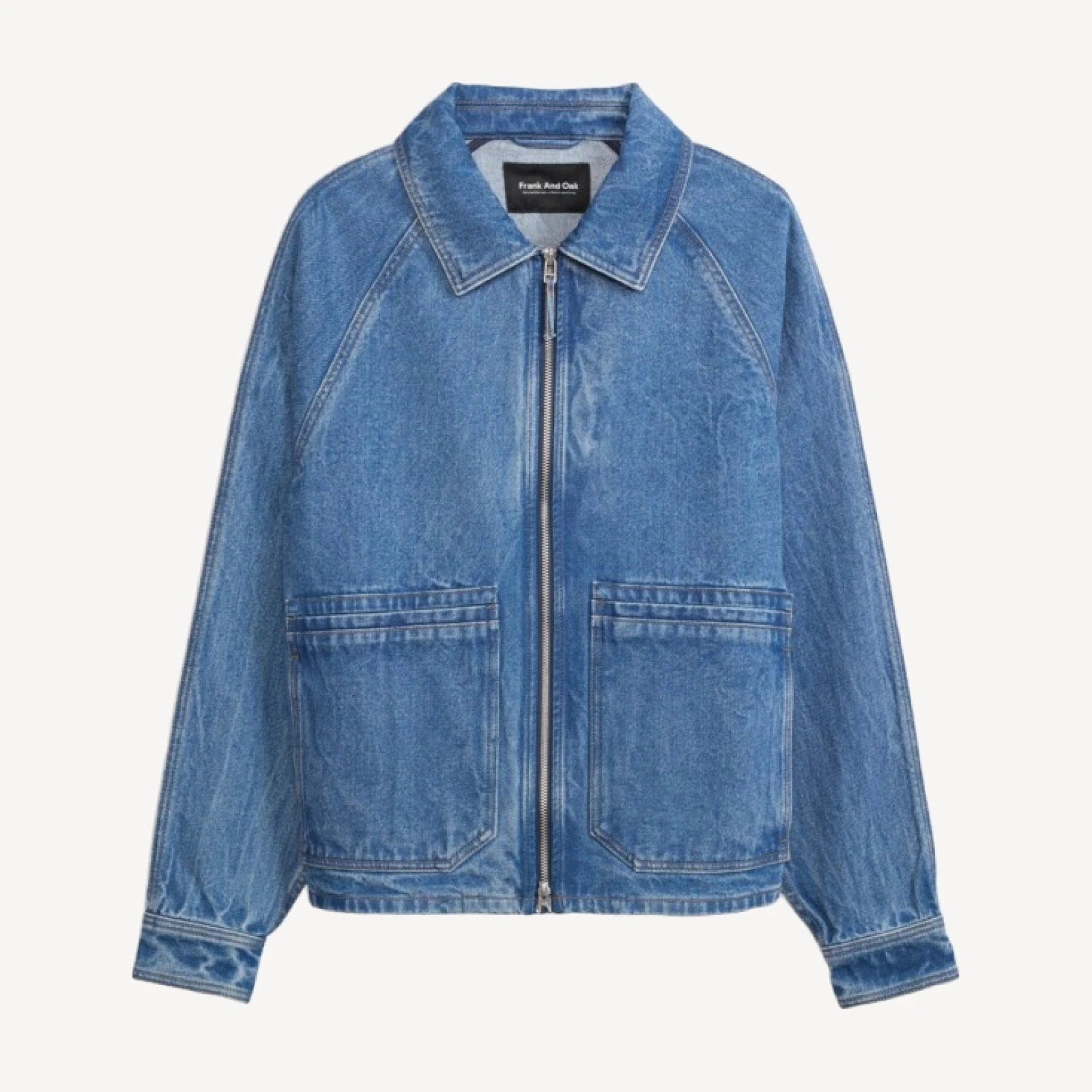 DENIM BOMBER JACKET