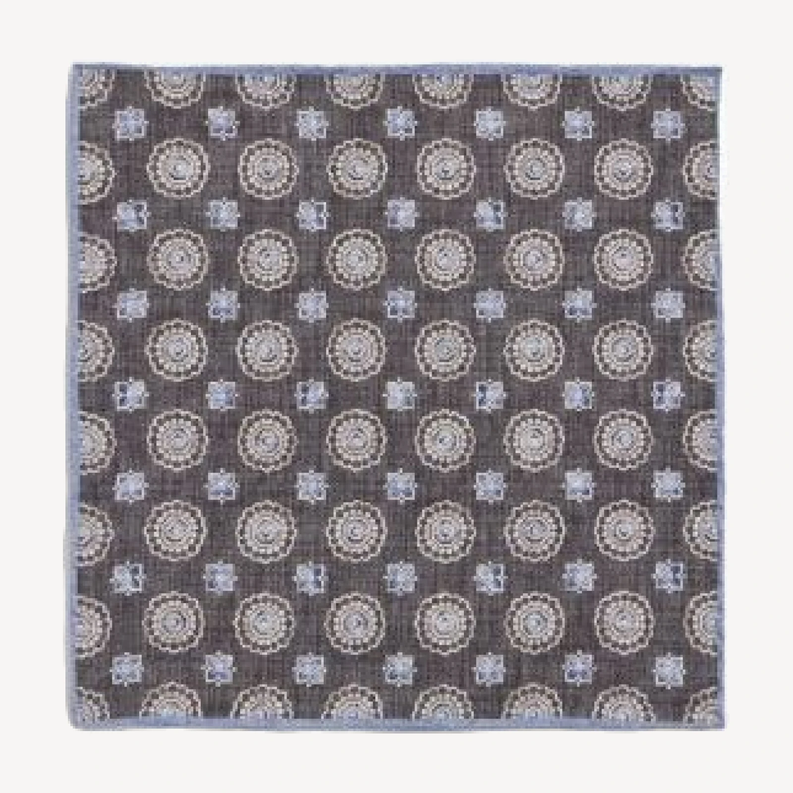 David Donahue Medallion Silk Pocket Square